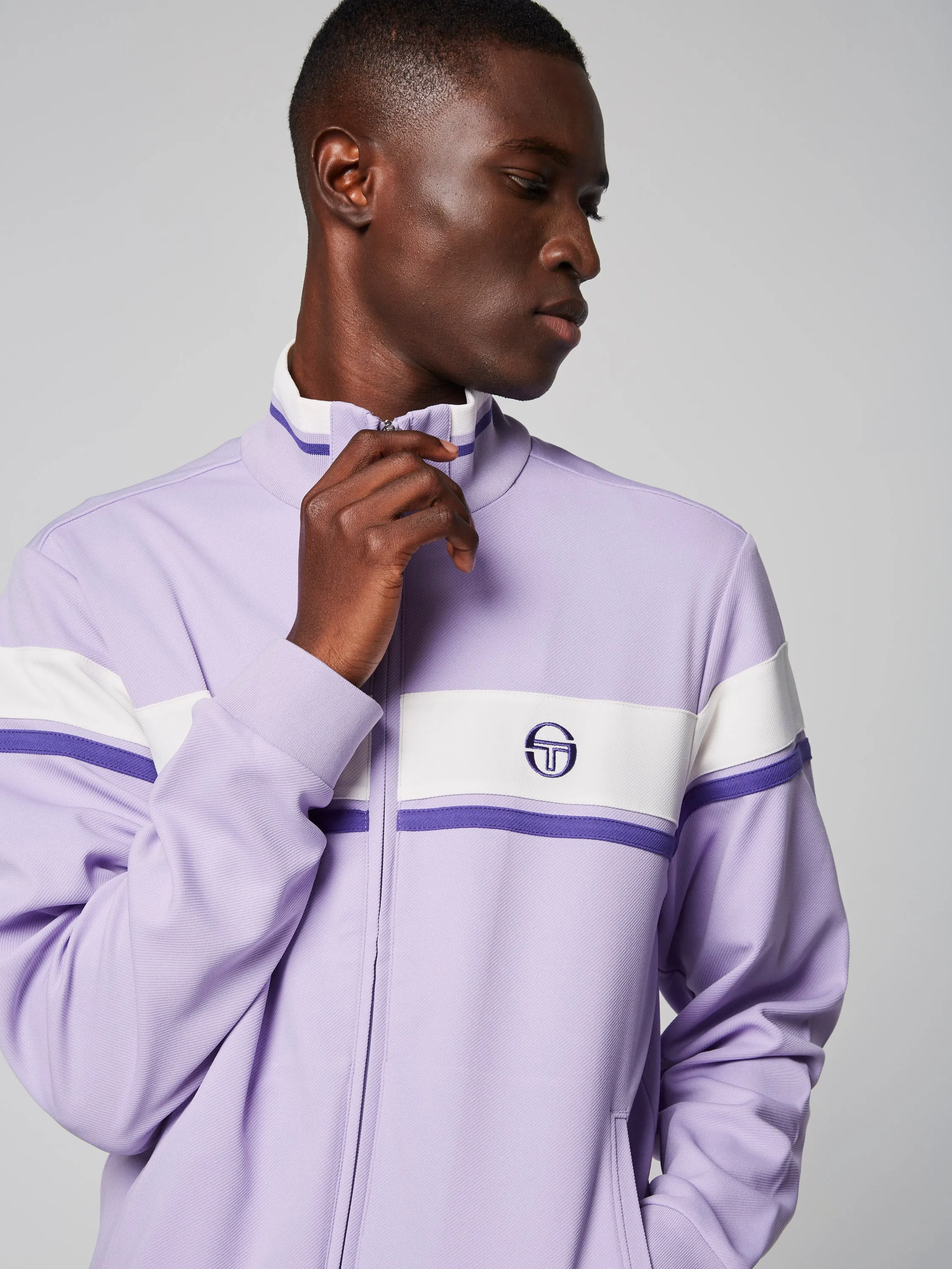Damarindo Track Jacket- Lavender/ Gardenia sold by Sergio Tacchini product image thumbnail 4