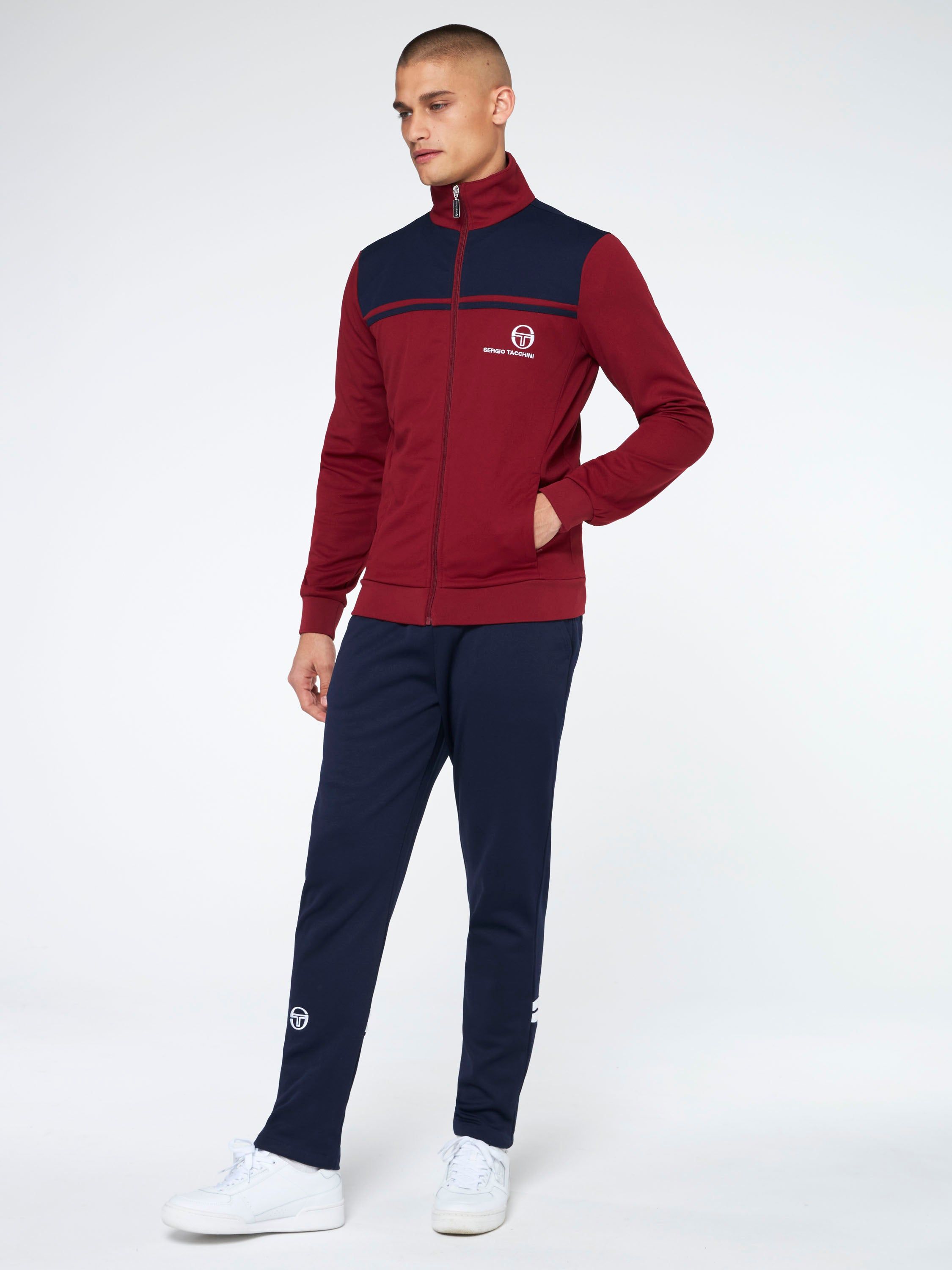 New Young Line Track Jacket Archivio-Merlot/ Maritime Blue sold by Sergio Tacchini product image thumbnail 2