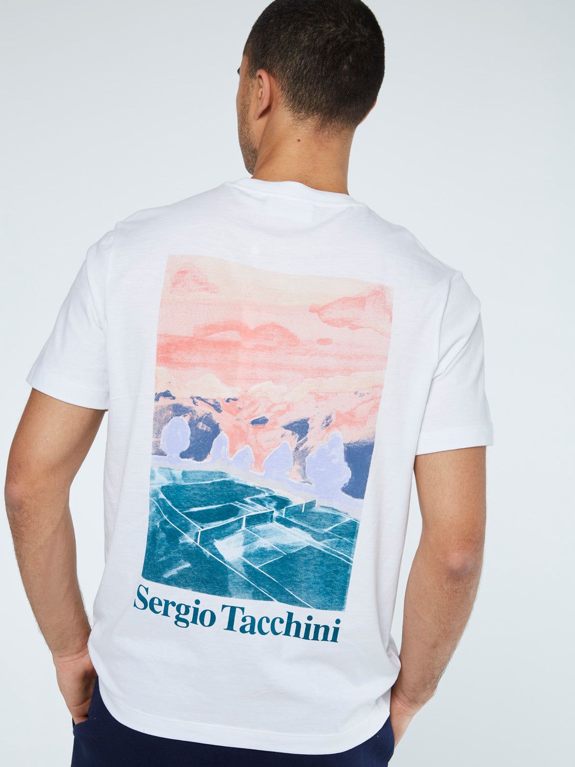 Serif Logo T-Shirt-White sold by Sergio Tacchini product image thumbnail 2