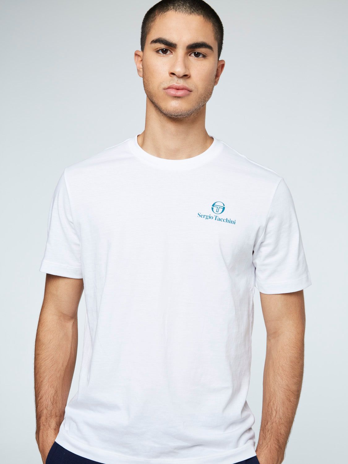 Serif Logo T-Shirt-White sold by Sergio Tacchini product image thumbnail 4