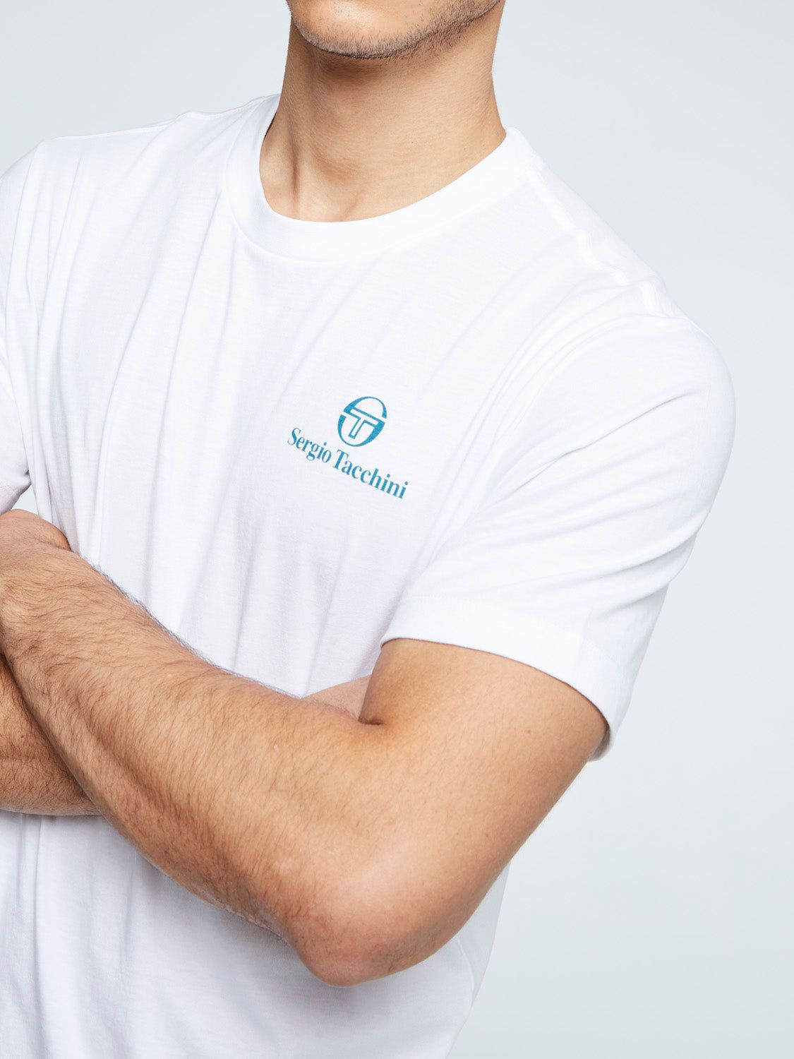 Serif Logo T-Shirt-White sold by Sergio Tacchini product image thumbnail 5