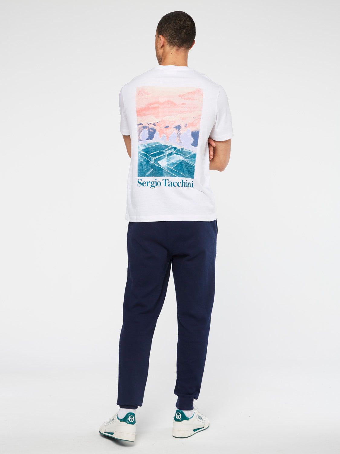 Serif Logo T-Shirt-White sold by Sergio Tacchini product image thumbnail 3