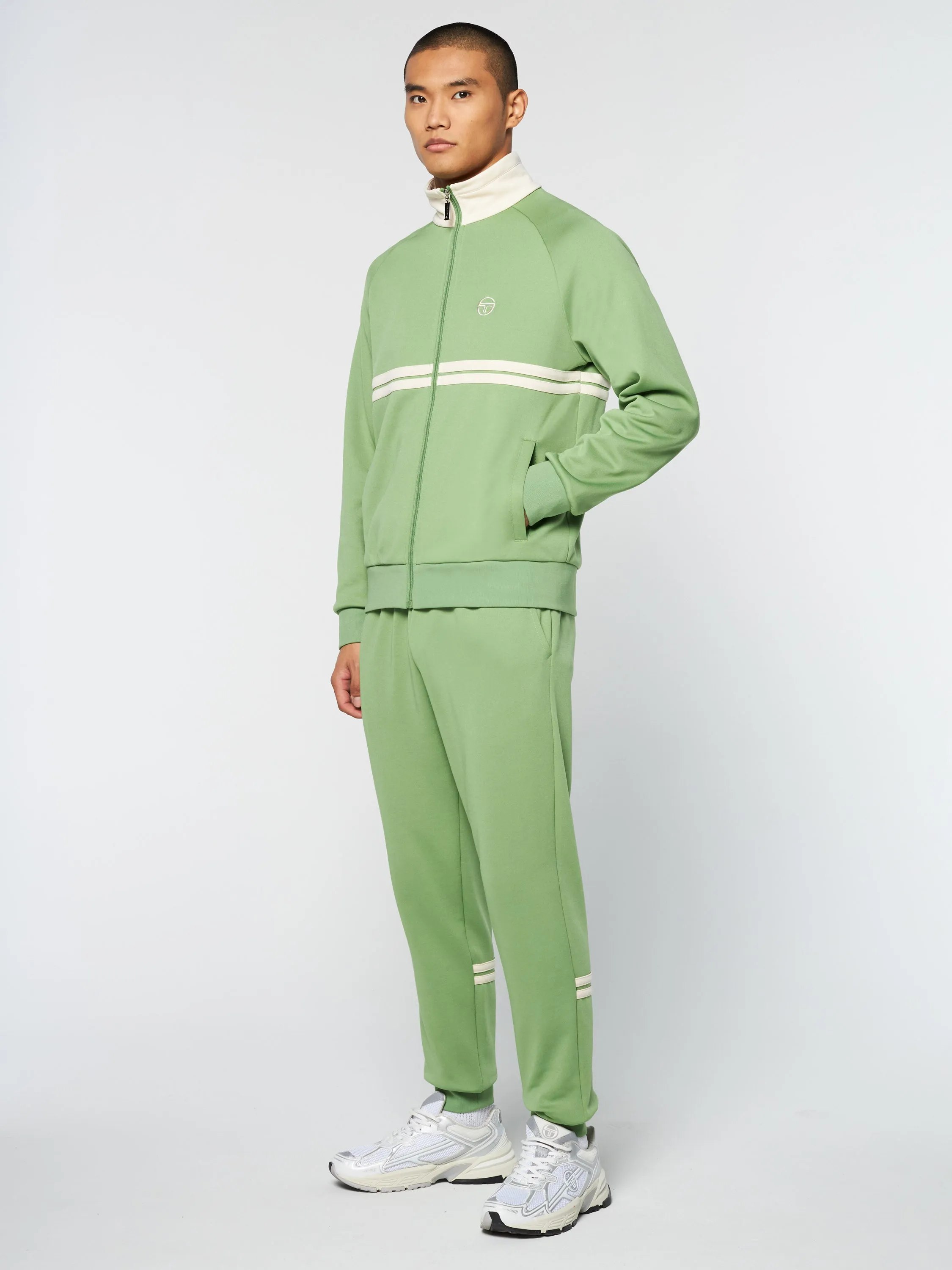 Dallas Track Jacket Archivio- Jade Green/ Pearl Ivory sold by Sergio Tacchini product image thumbnail 3