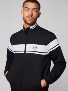 Damarindo Track Jacket- Black/ White sold by Sergio Tacchini