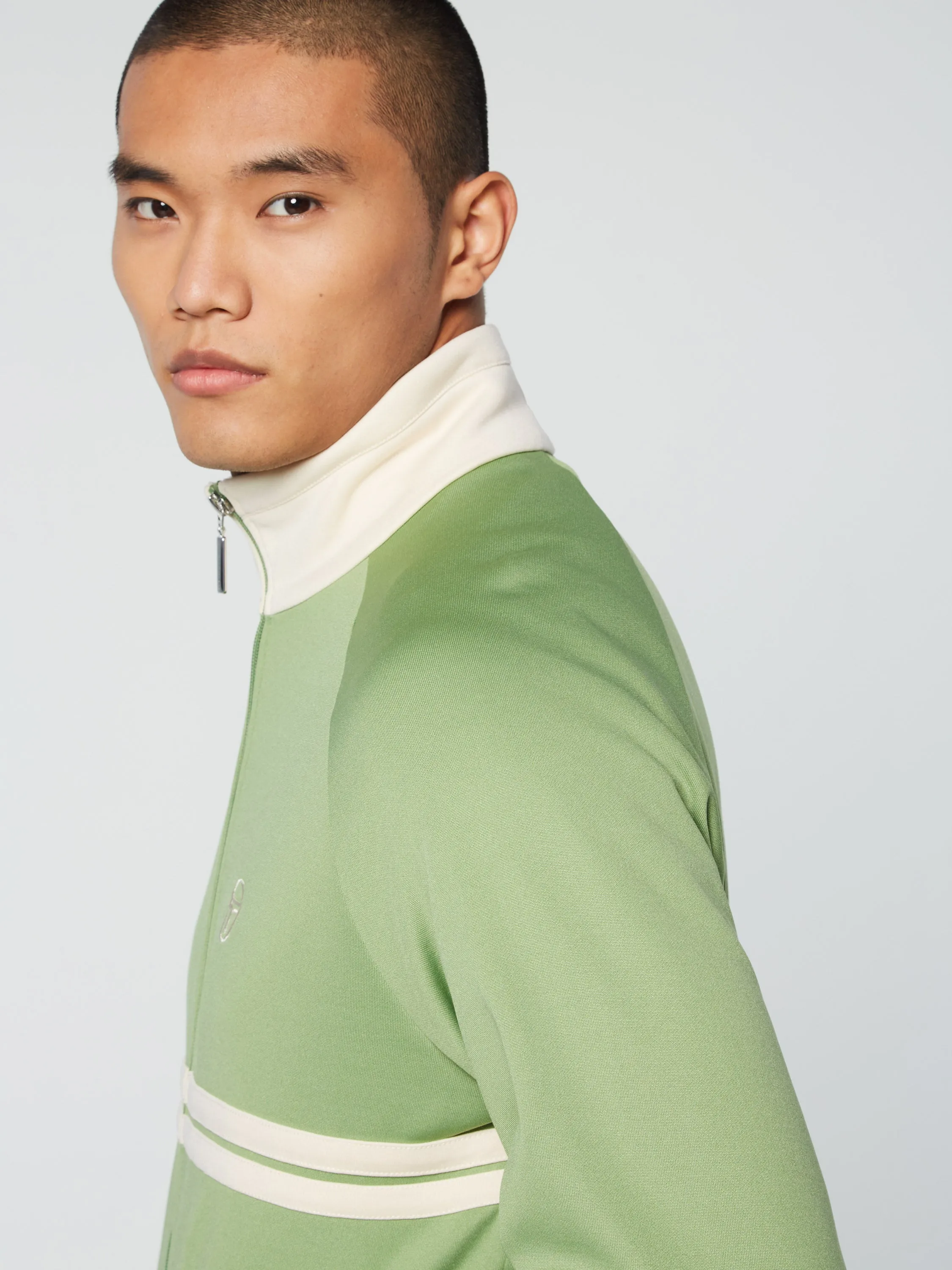 Dallas Track Jacket Archivio- Jade Green/ Pearl Ivory sold by Sergio Tacchini product image thumbnail 5