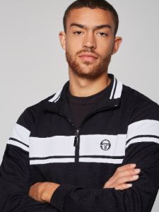 Damarindo Track Jacket- Black/ White sold by Sergio Tacchini