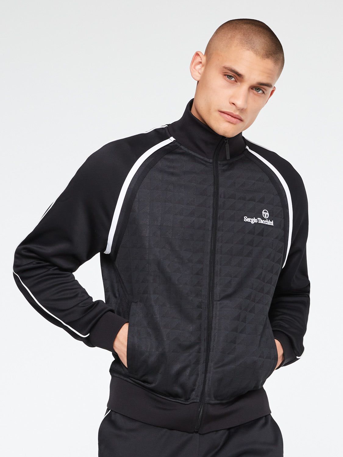 Geo Track Jacket-Black sold by Sergio Tacchini