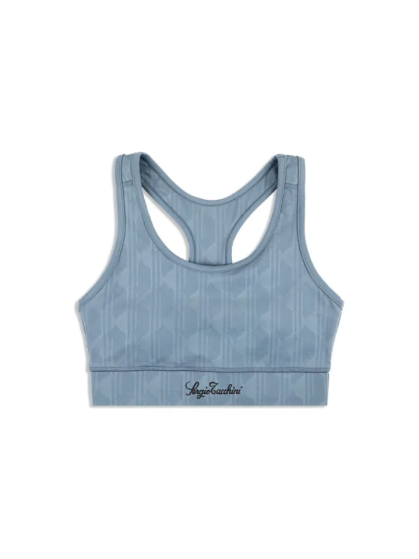 Viano Printed Sports Bra- Grisaille sold by Sergio Tacchini
