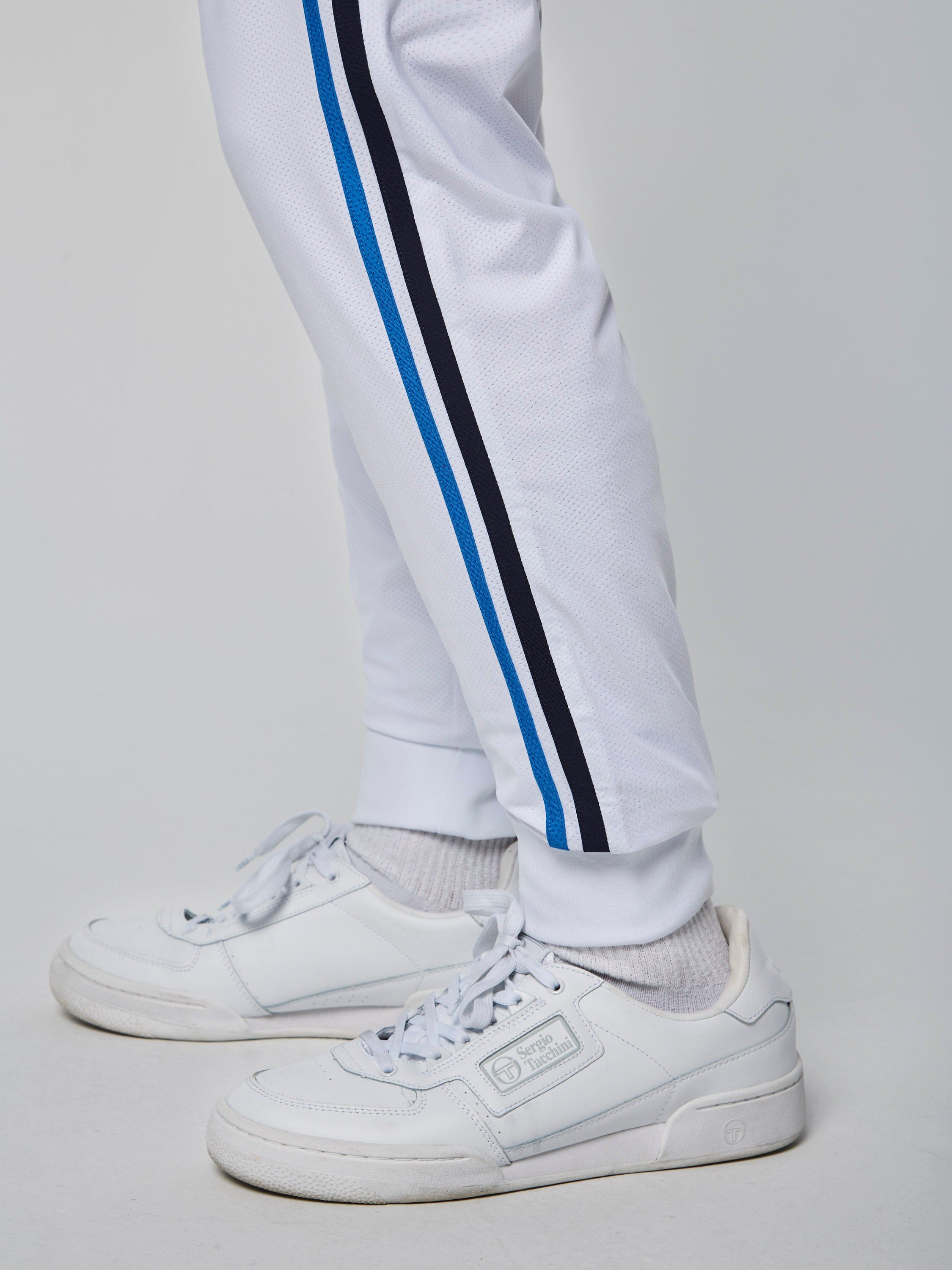 Mesh Damarindo Track Pant- White/ Maritime Blue sold by Sergio Tacchini product image thumbnail 5
