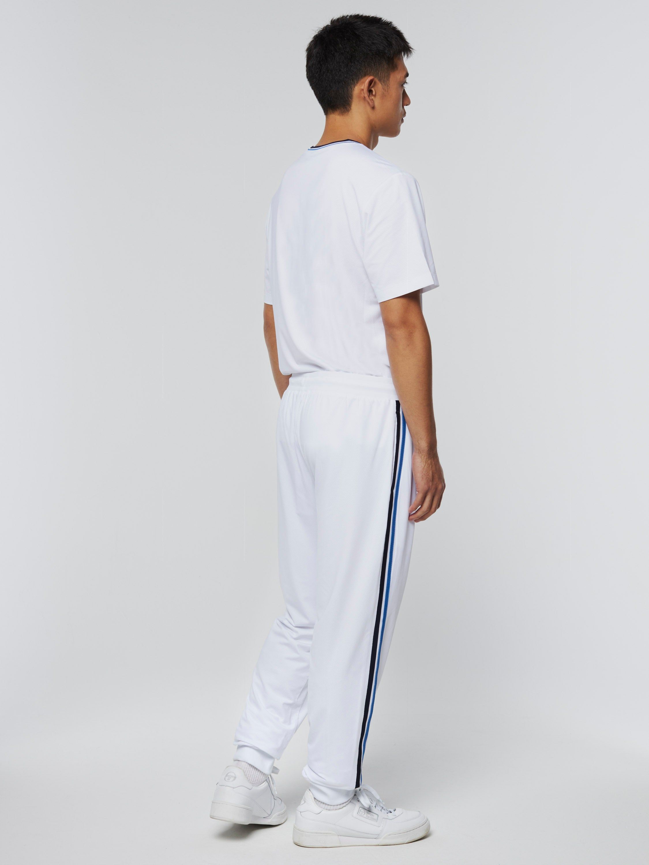 Mesh Damarindo Track Pant- White/ Maritime Blue sold by Sergio Tacchini product image thumbnail 3