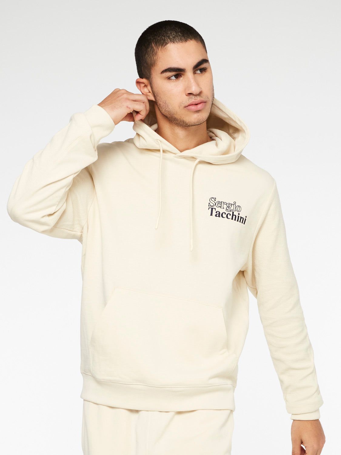 Reverse Hoodie-Buttercream sold by Sergio Tacchini