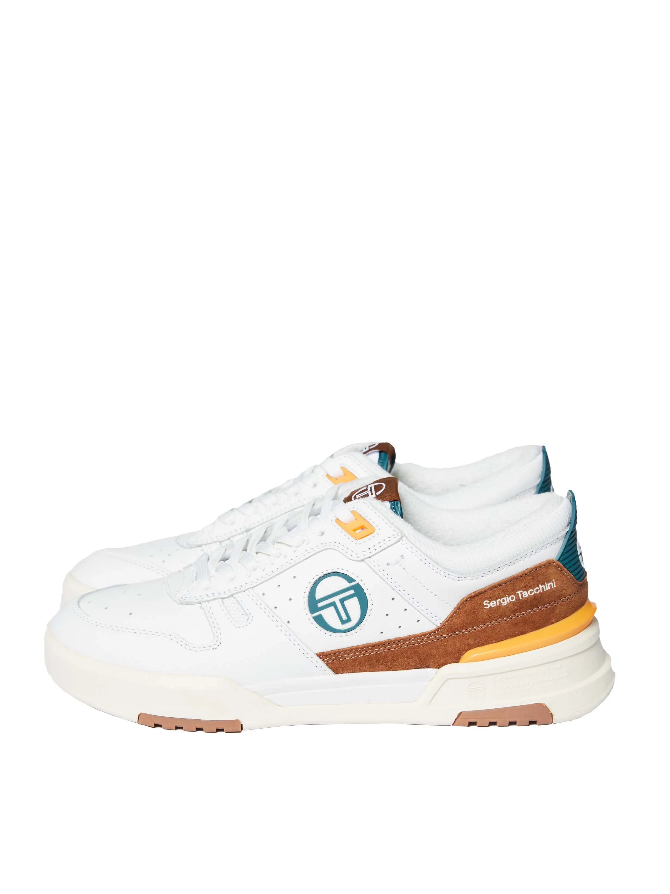 BB Court Lo Sneaker-White/ Antique White/ Pacific sold by Sergio Tacchini