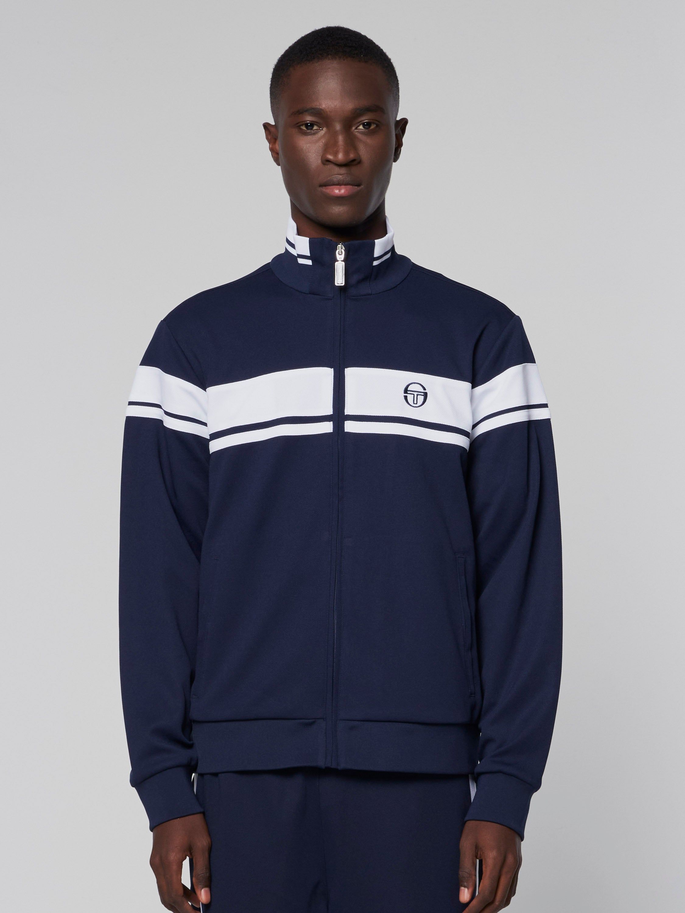 Damarindo Track Jacket- Maritime Blue/ White sold by Sergio Tacchini