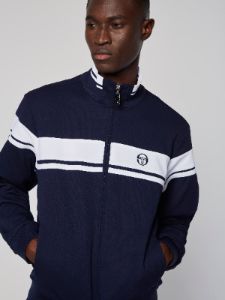 Damarindo Track Jacket- Maritime Blue/ White sold by Sergio Tacchini