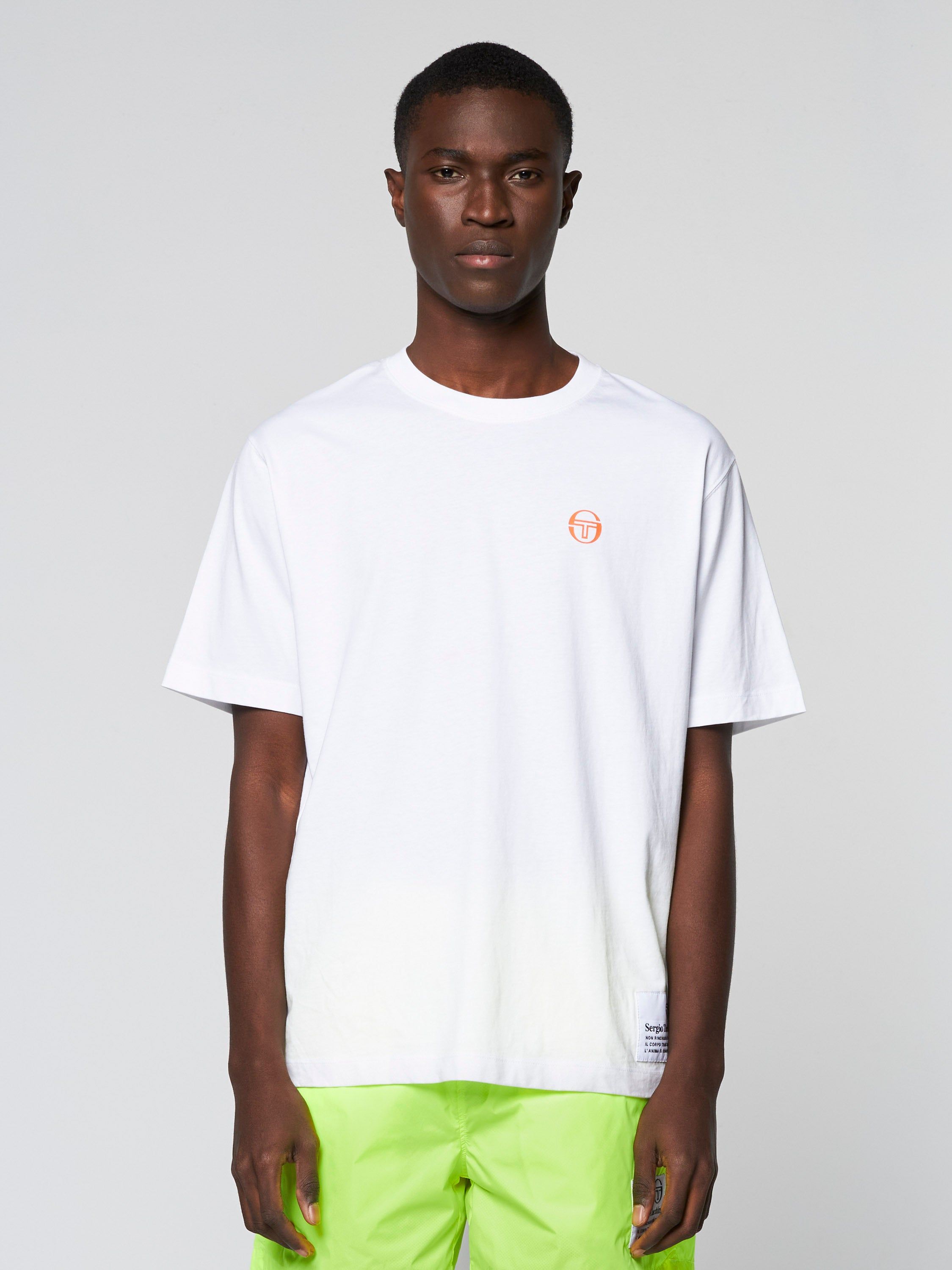 Vernazza T-Shirt- White/ Dragon Fire sold by Sergio Tacchini