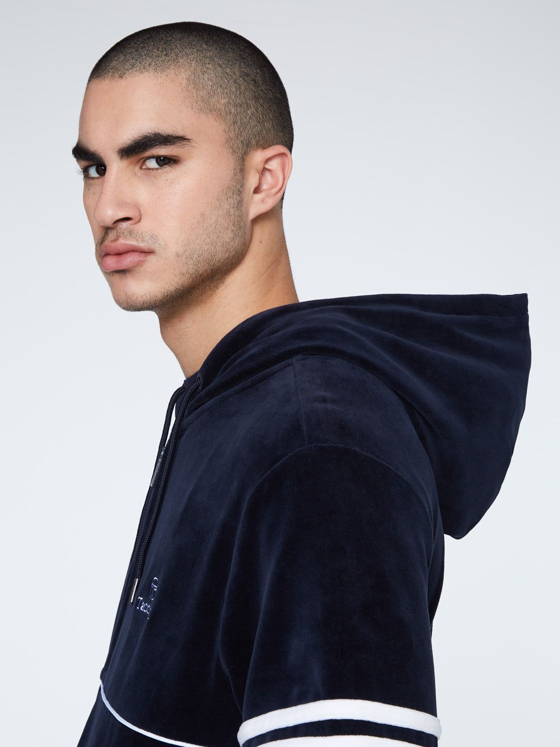 Scopeto Full-Zip Velour Hoodie-Night Sky sold by Sergio Tacchini product image thumbnail 7