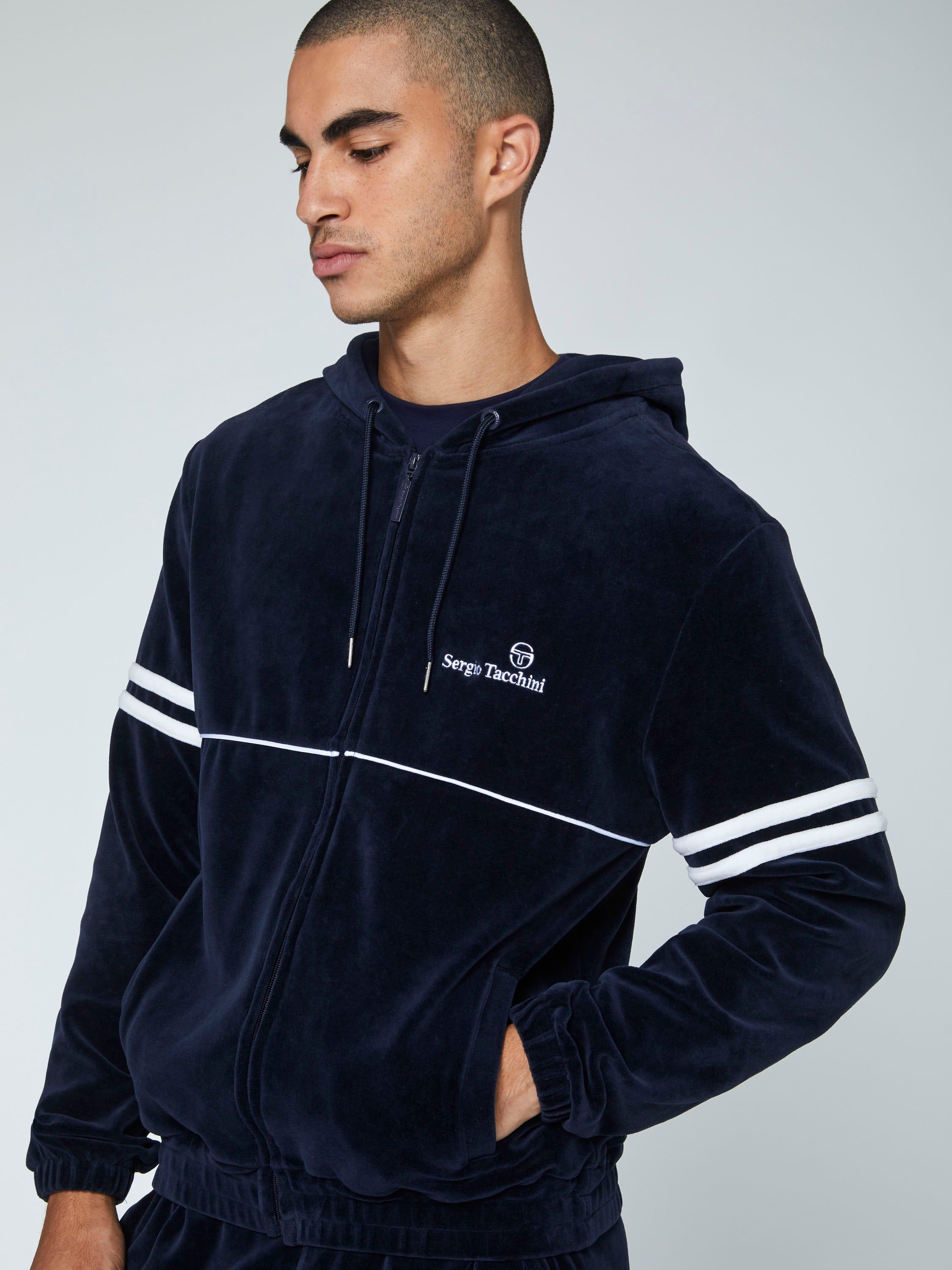 Scopeto Full-Zip Velour Hoodie-Night Sky sold by Sergio Tacchini product image thumbnail 5