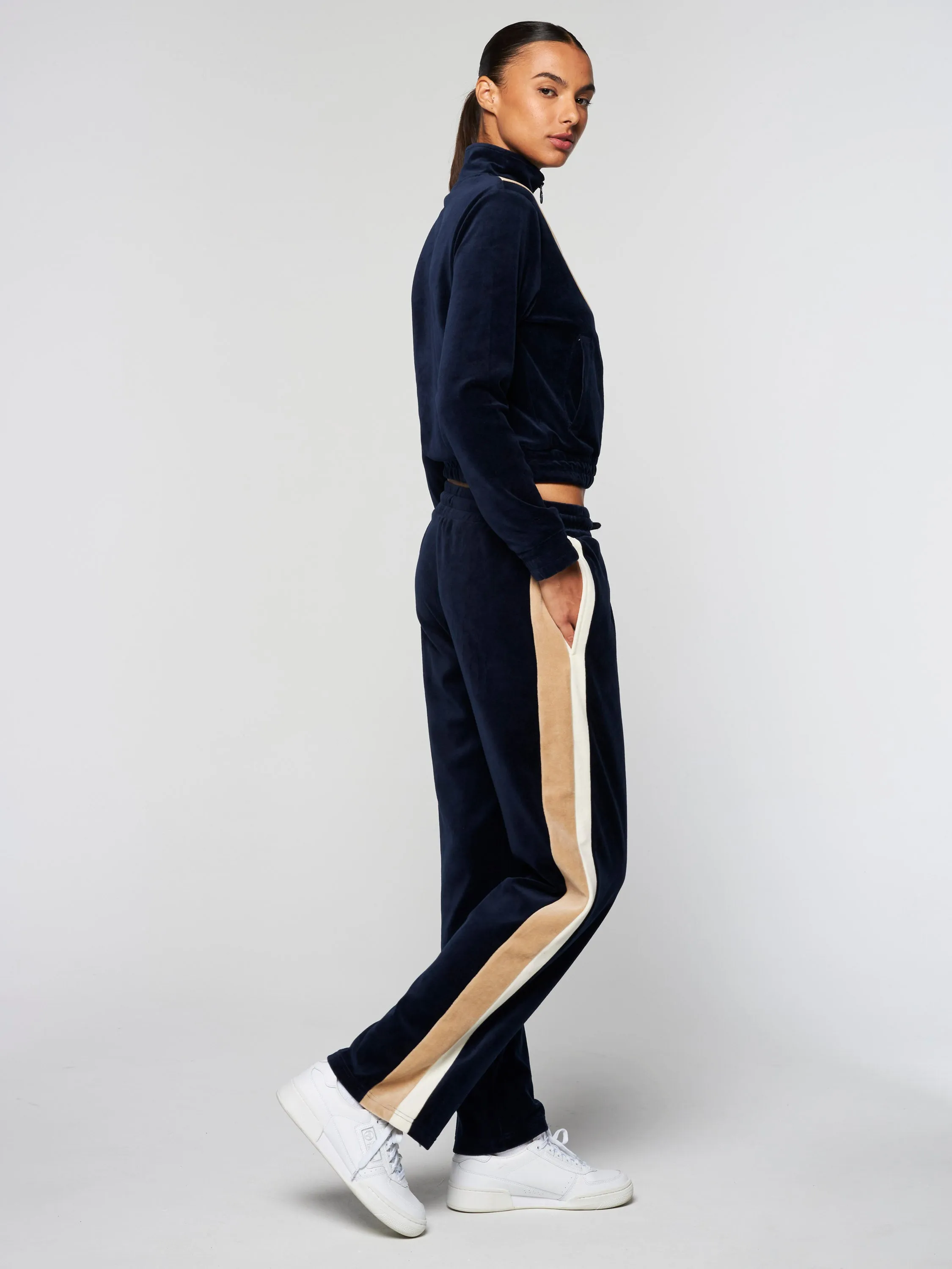 Rosa Velour Track Pant- Maritime Blue sold by Sergio Tacchini product image thumbnail 4