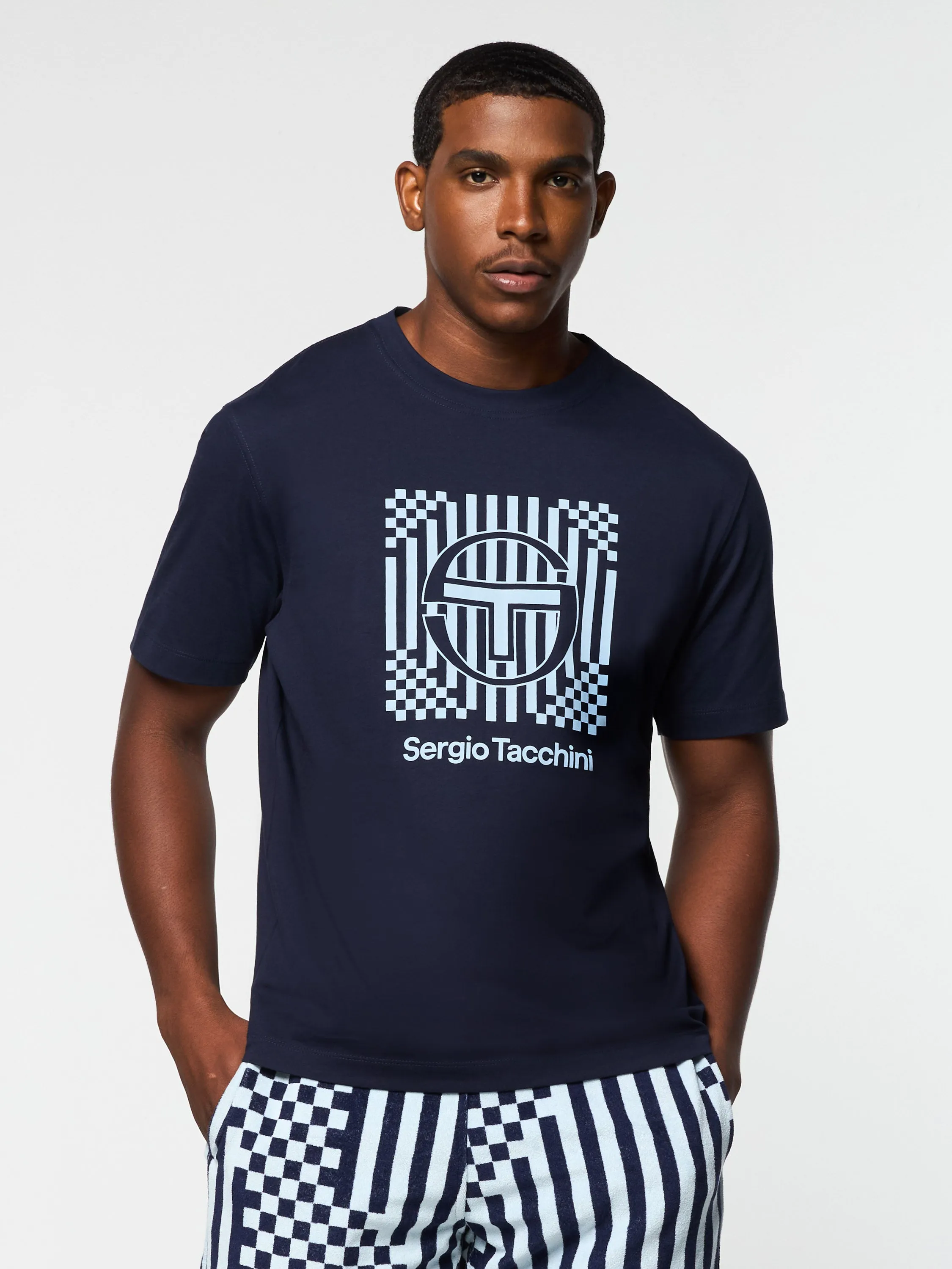 Piastrella T-Shirt- Maritime Blue sold by Sergio Tacchini product image thumbnail 3