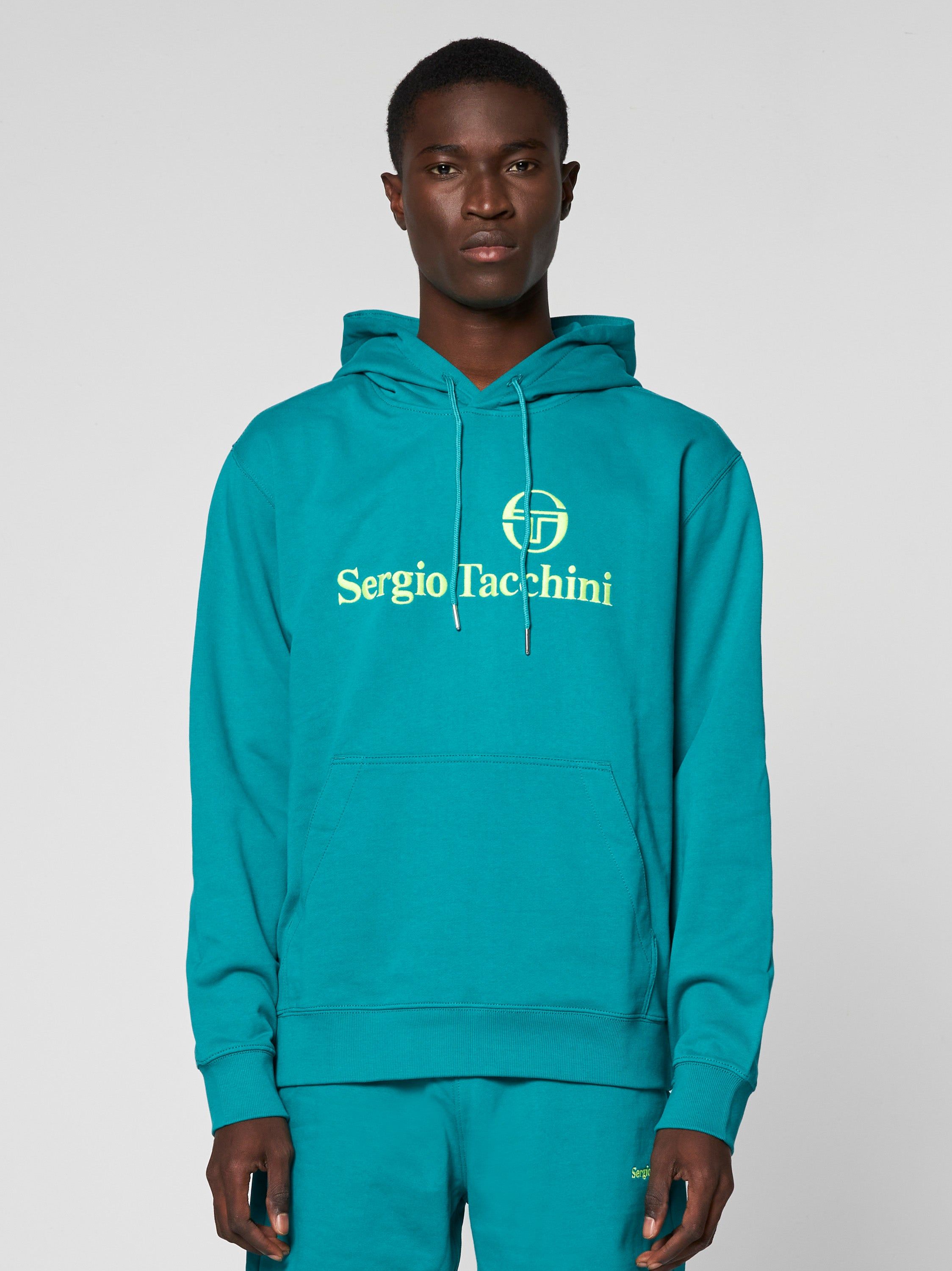 Heritage Logo Hoodie- Blue Grass sold by Sergio Tacchini