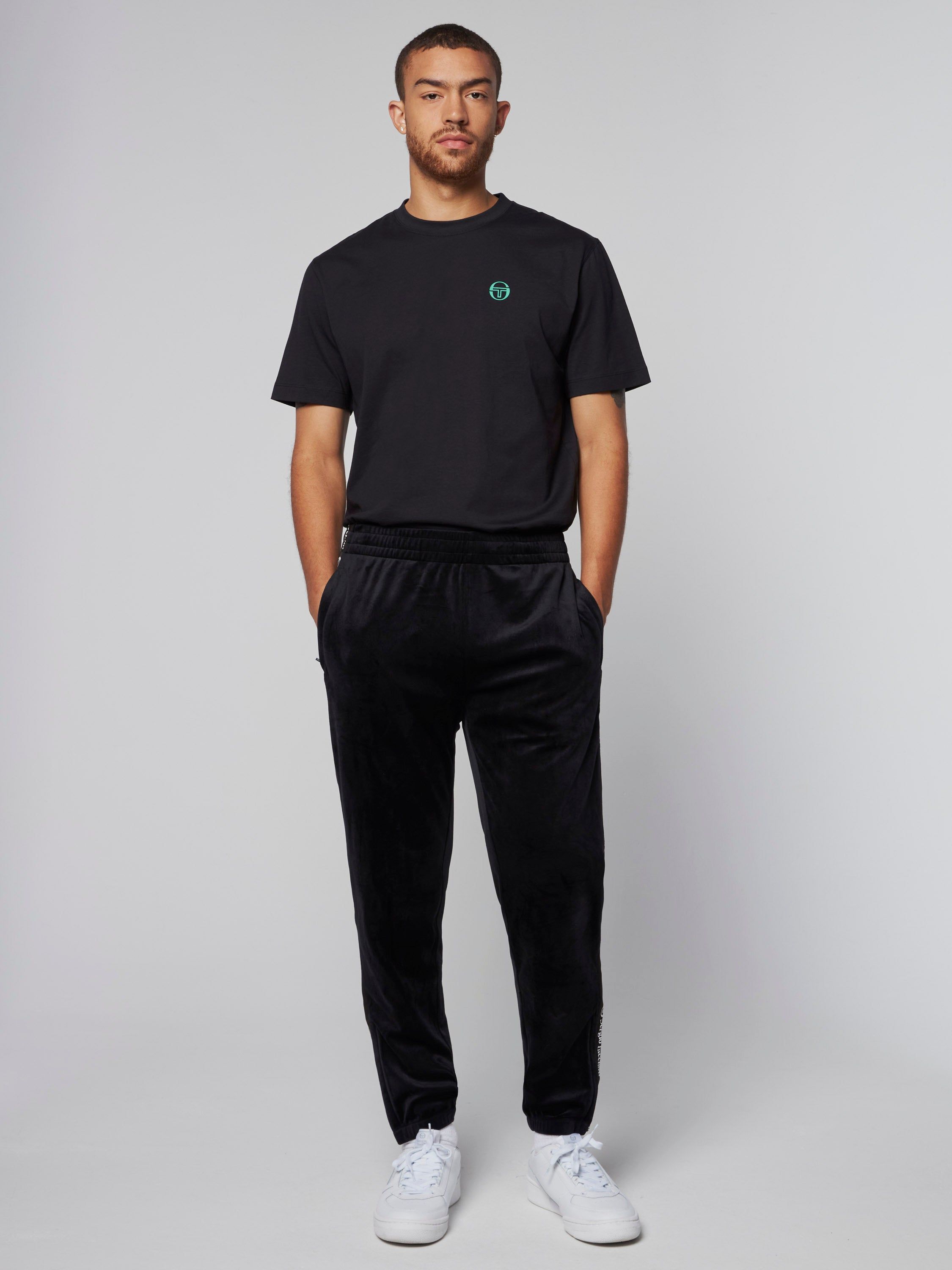 Tipo Velour Track Pant-Black sold by Sergio Tacchini product image thumbnail 2