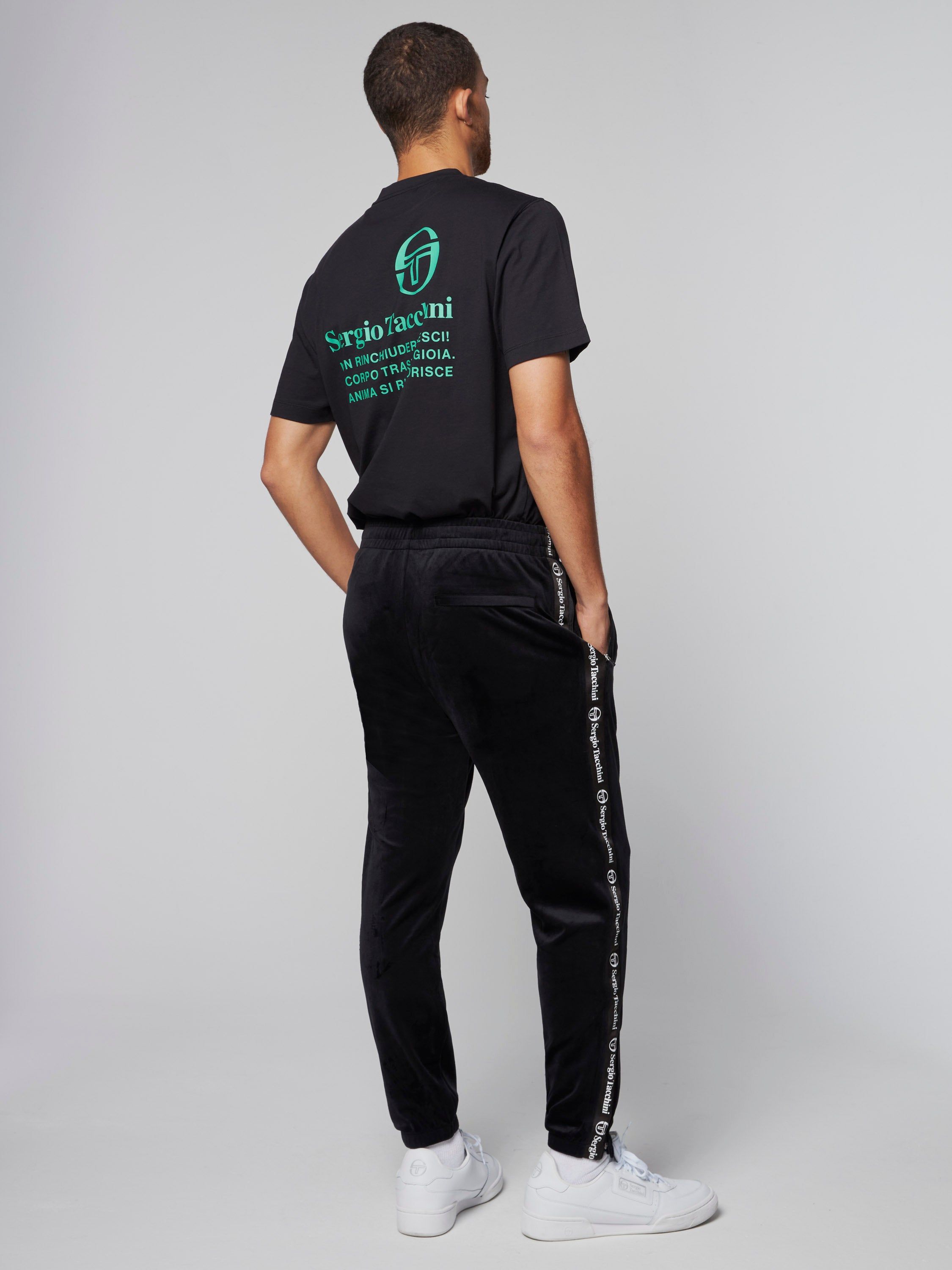 Tipo Velour Track Pant-Black sold by Sergio Tacchini product image thumbnail 3