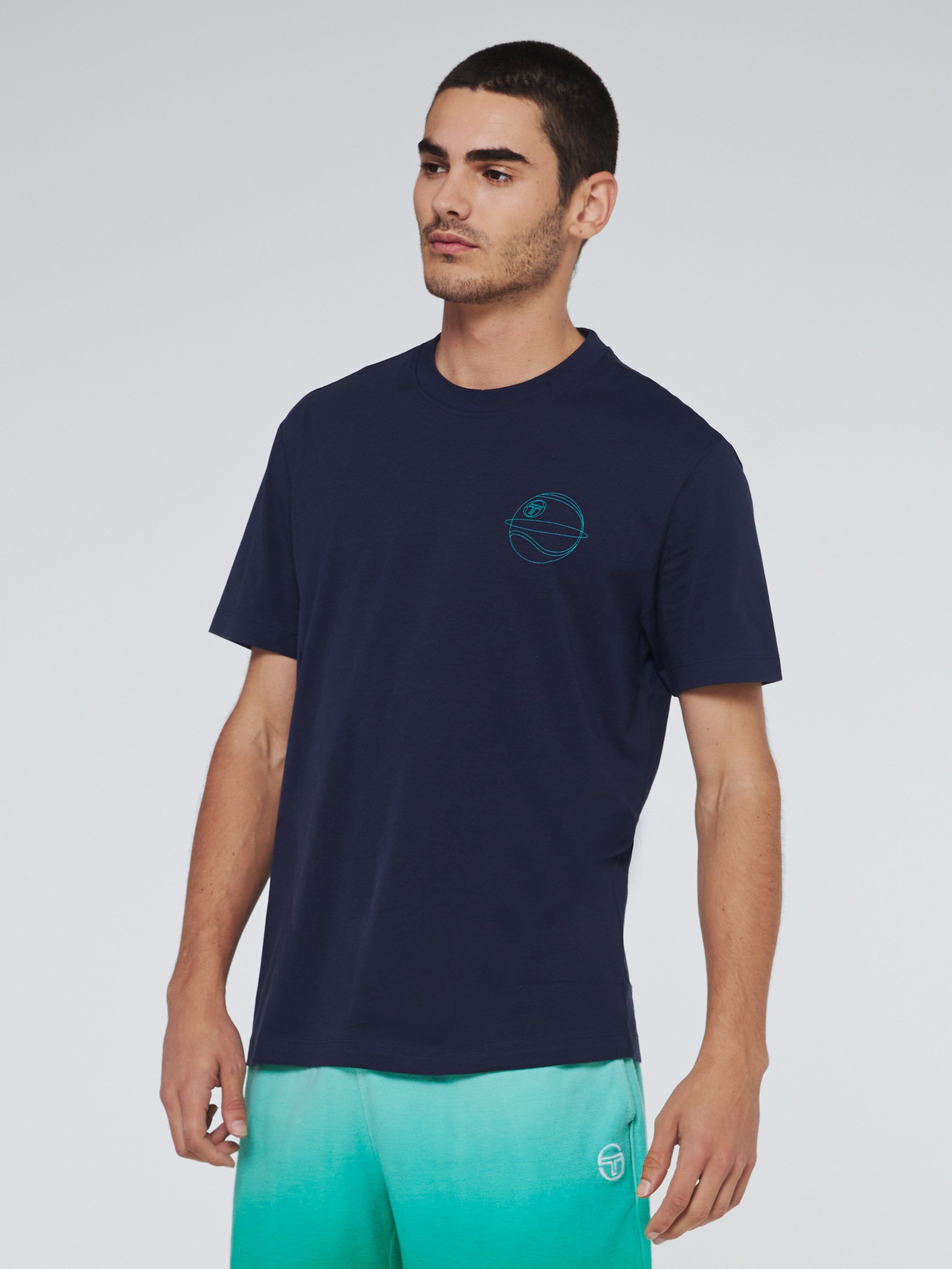 Lo Sport T-Shirt- Maritime Blue sold by Sergio Tacchini