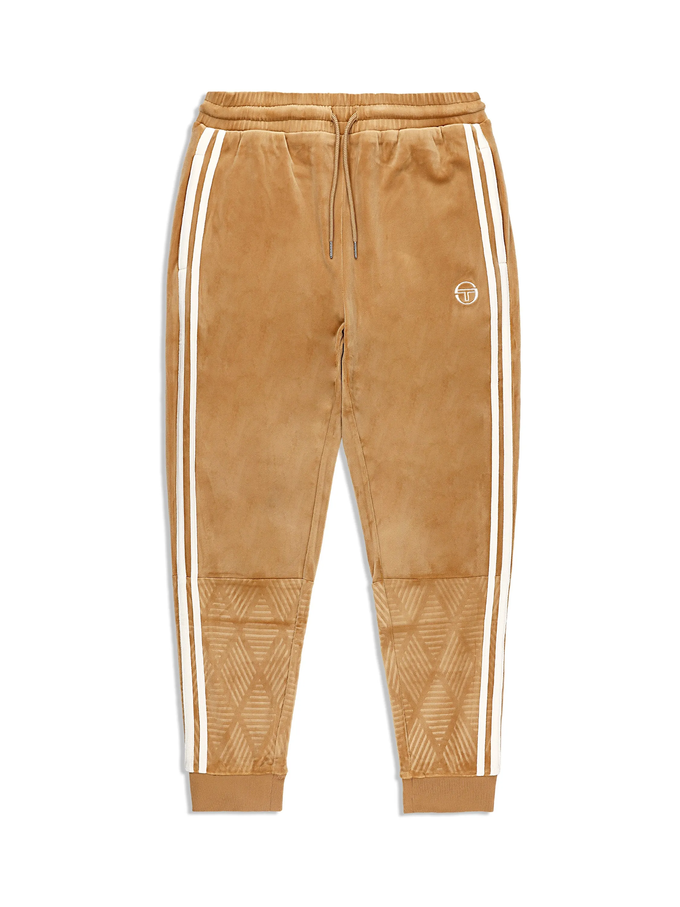 Debossed Damarindo Velour Track Pant- Meerkat sold by Sergio Tacchini