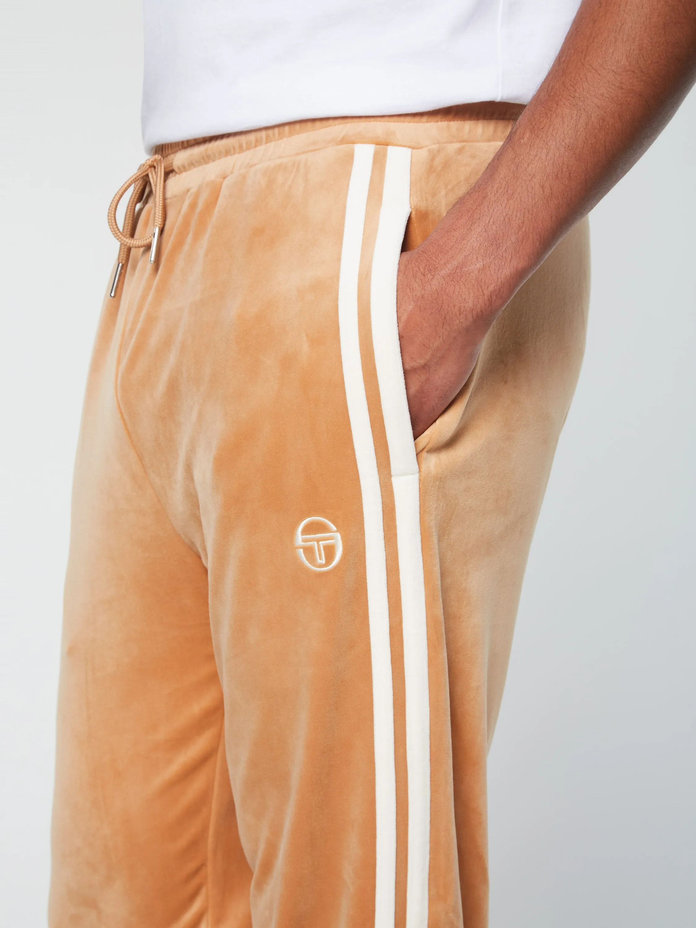 Debossed Damarindo Velour Track Pant- Meerkat sold by Sergio Tacchini product image thumbnail 5