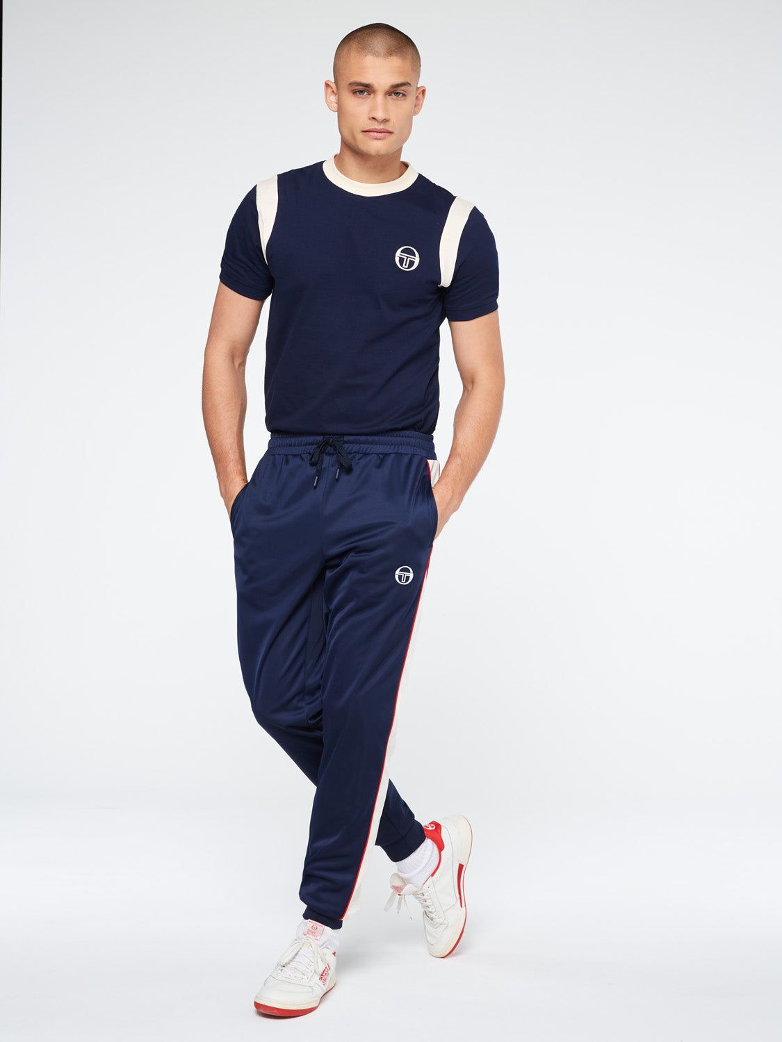 New Iceberg Track Pant-Maritime Blue/ Buttercream sold by Sergio Tacchini product image thumbnail 2
