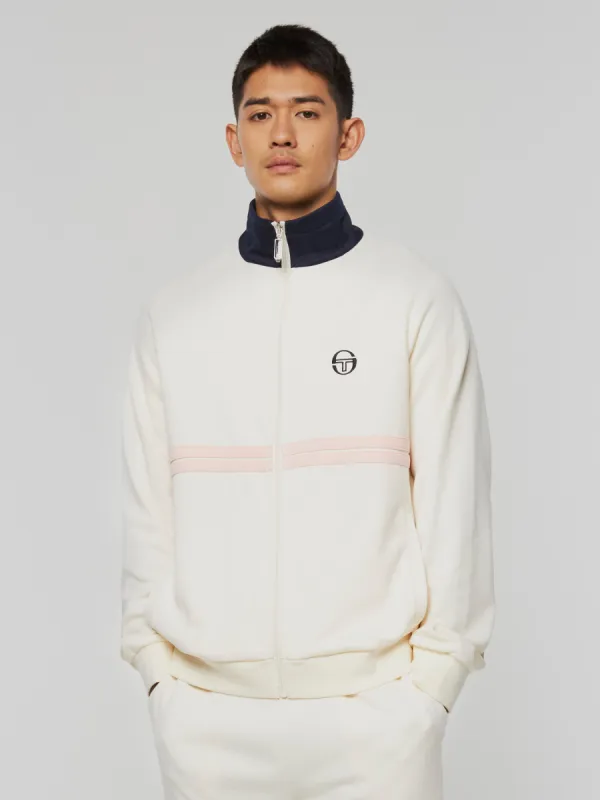Dallas Track Jacket Archivio- Gardenia/ Maritime Blue sold by Sergio Tacchini