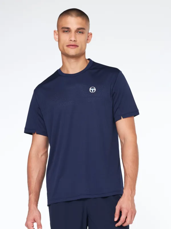 Tennis Young Line Pro T-Shirt-Maritime Blue made by Sergio Tacchini