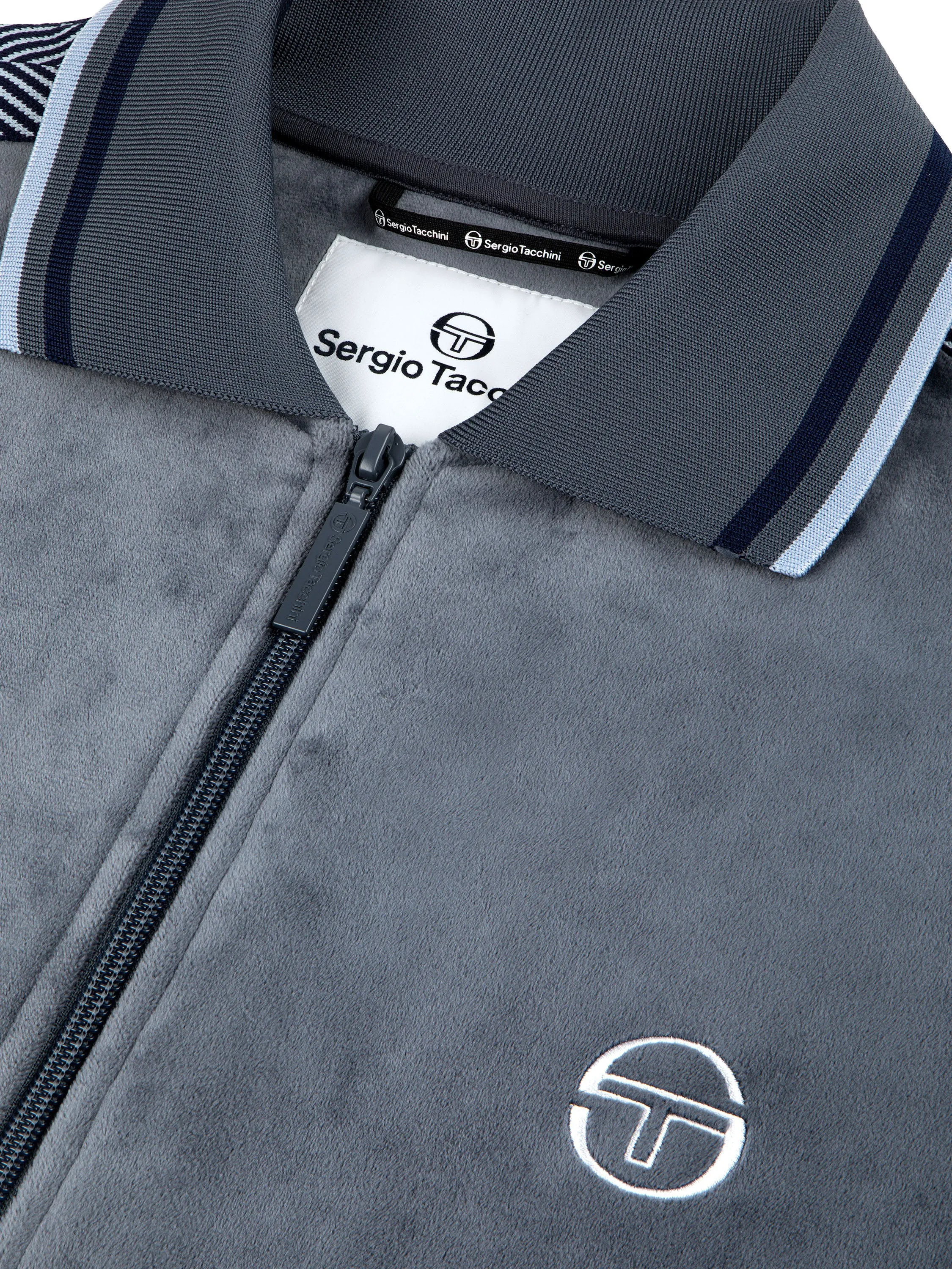 Maglia Velour Track Jacket- Grisaille sold by Sergio Tacchini product image thumbnail 3