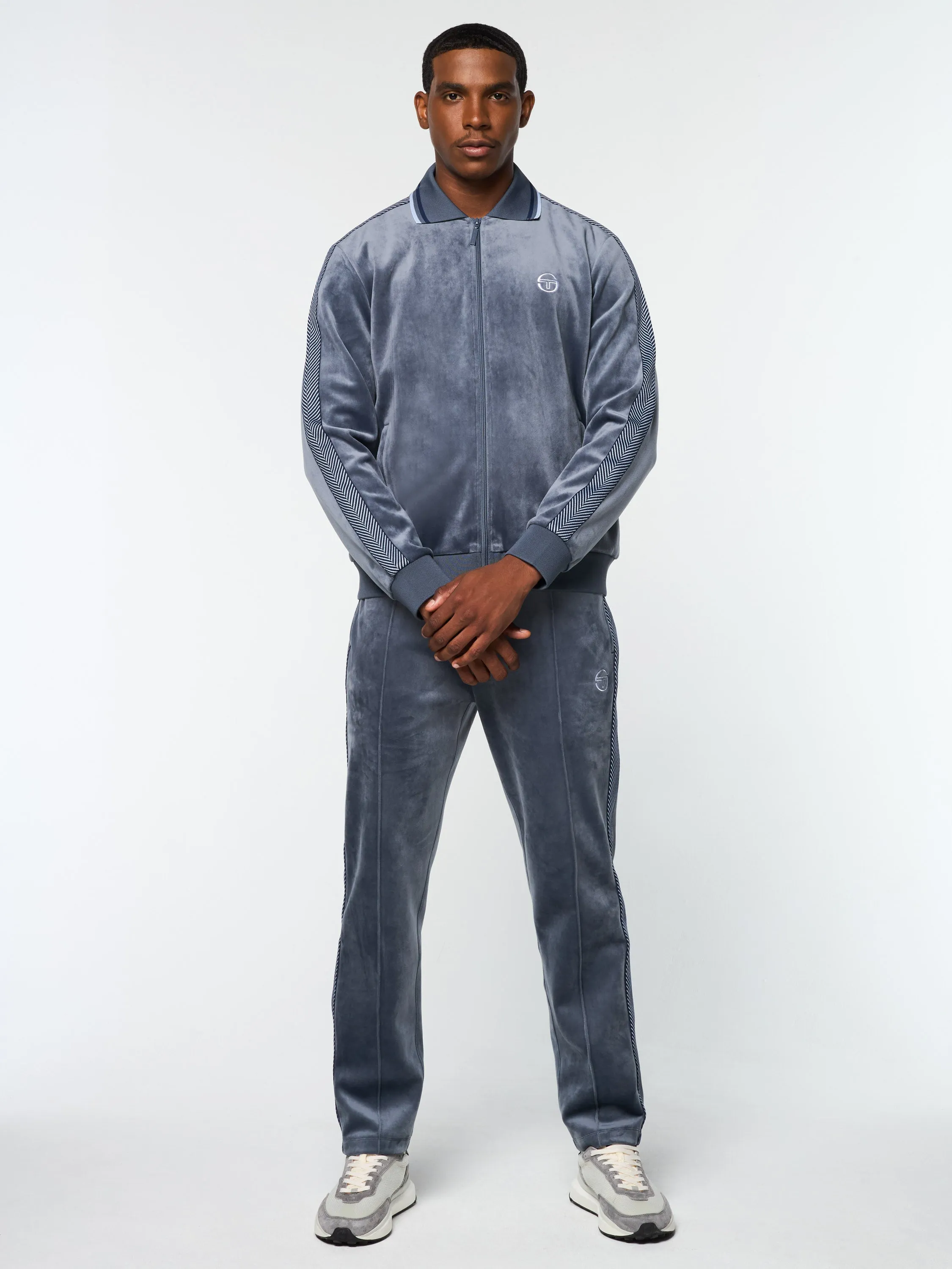 Maglia Velour Track Jacket- Grisaille sold by Sergio Tacchini product image thumbnail 5