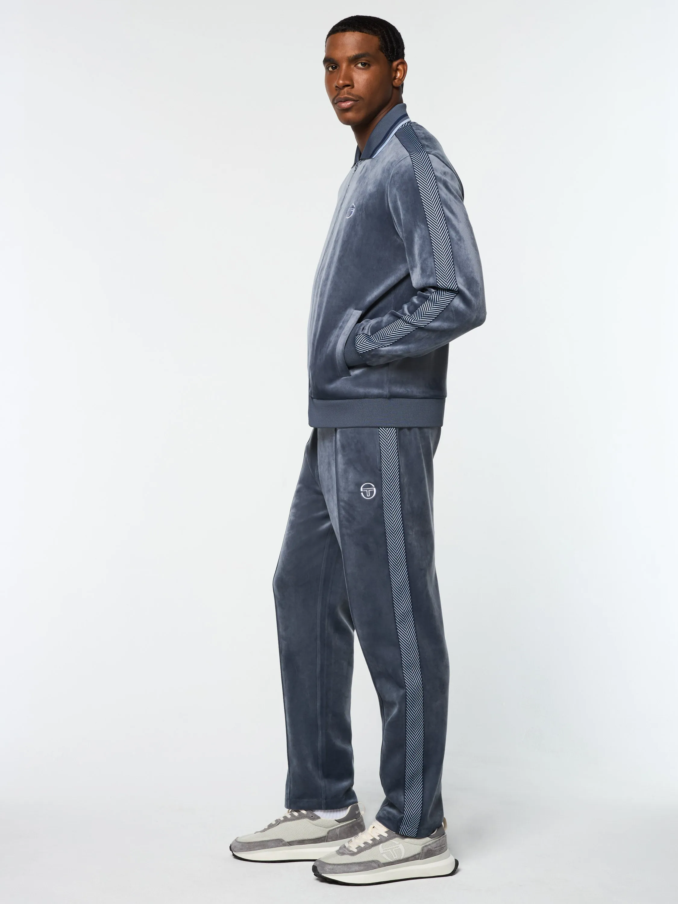 Maglia Velour Track Jacket- Grisaille sold by Sergio Tacchini product image thumbnail 2