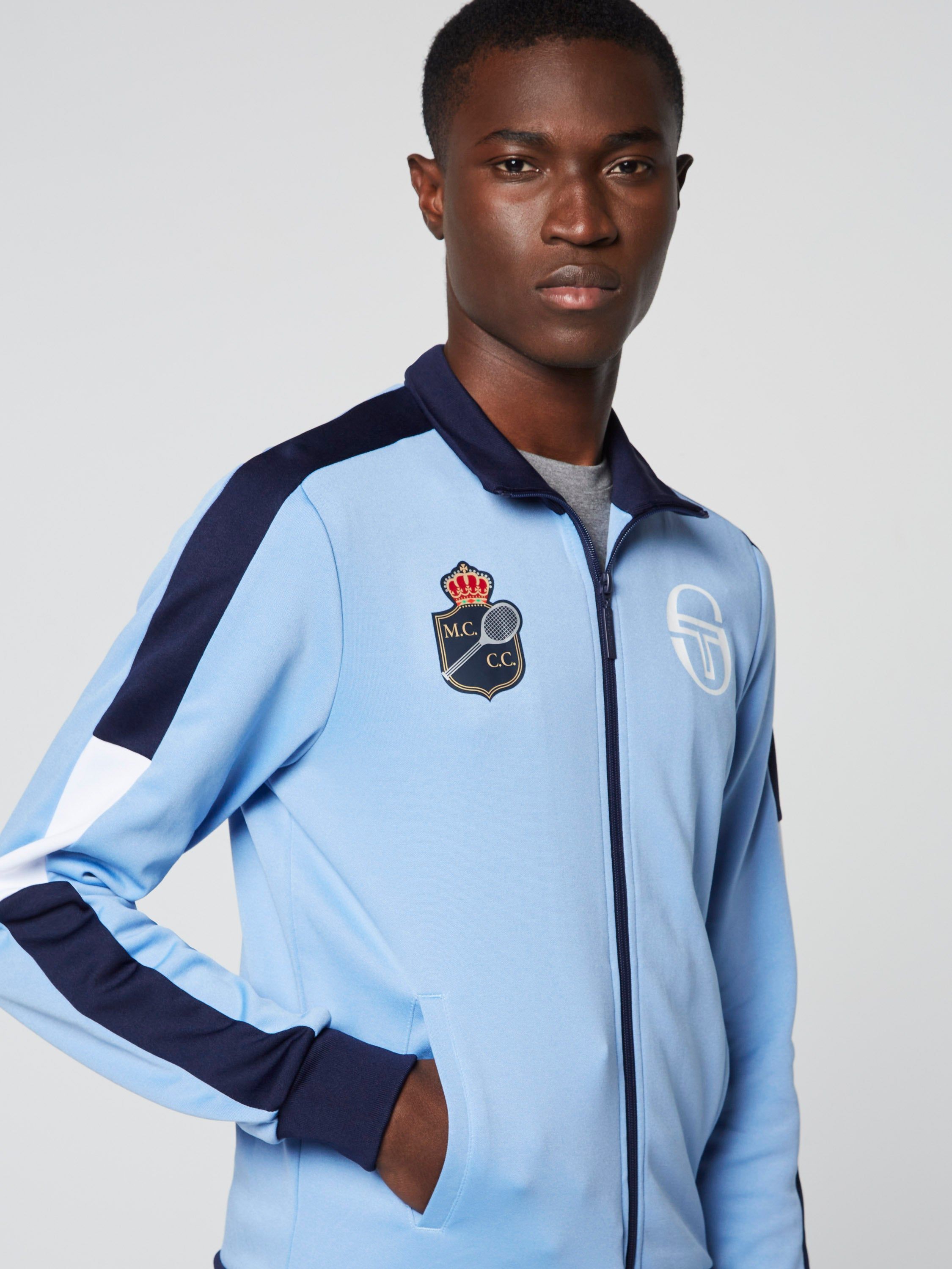 SLAM STAFF TRACK JACKET- Cornflower Blue/ Navy sold by Sergio Tacchini product image thumbnail 5