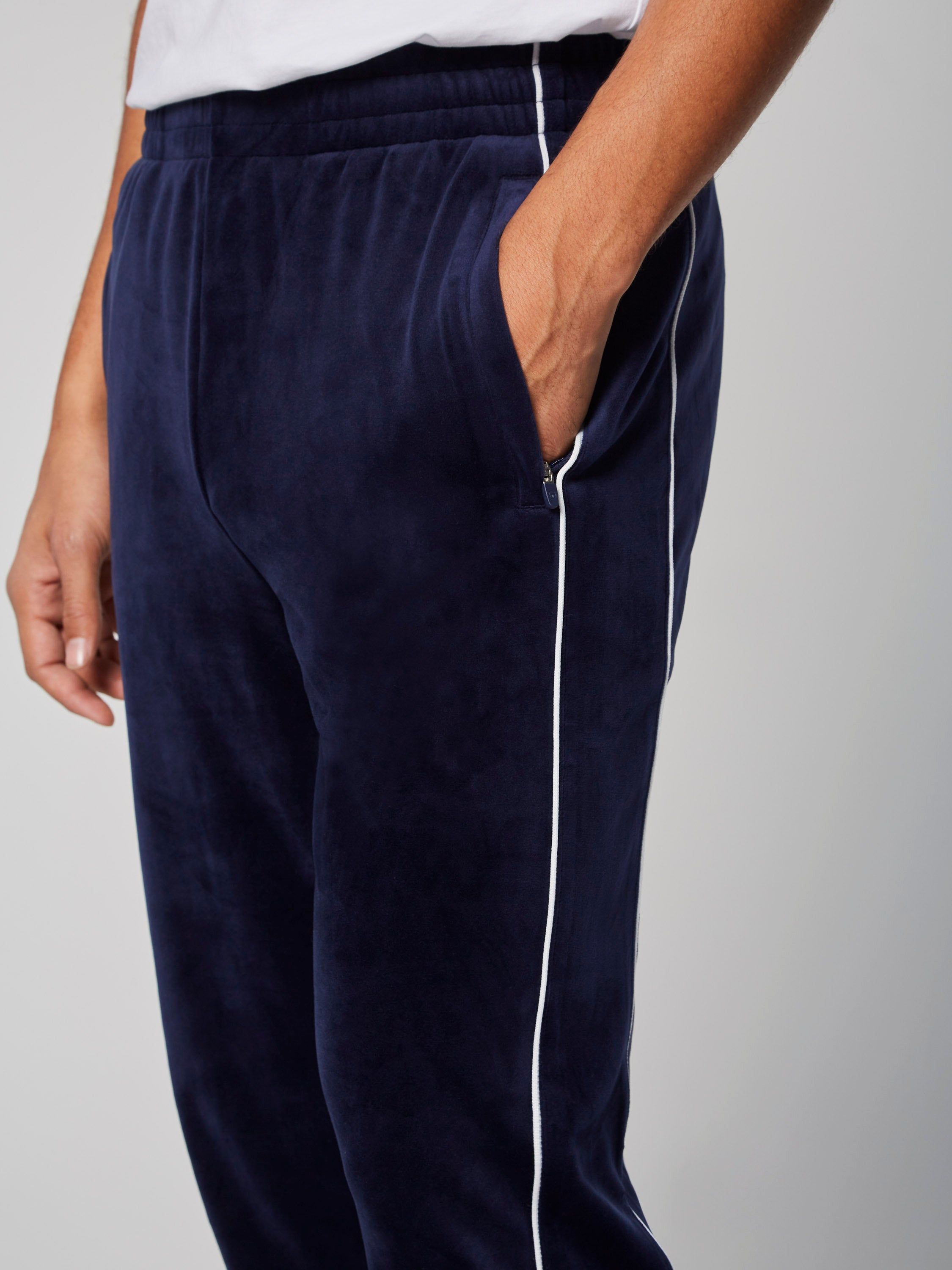Sovana Velour Track Pant- Maritime Blue sold by Sergio Tacchini product image thumbnail 4