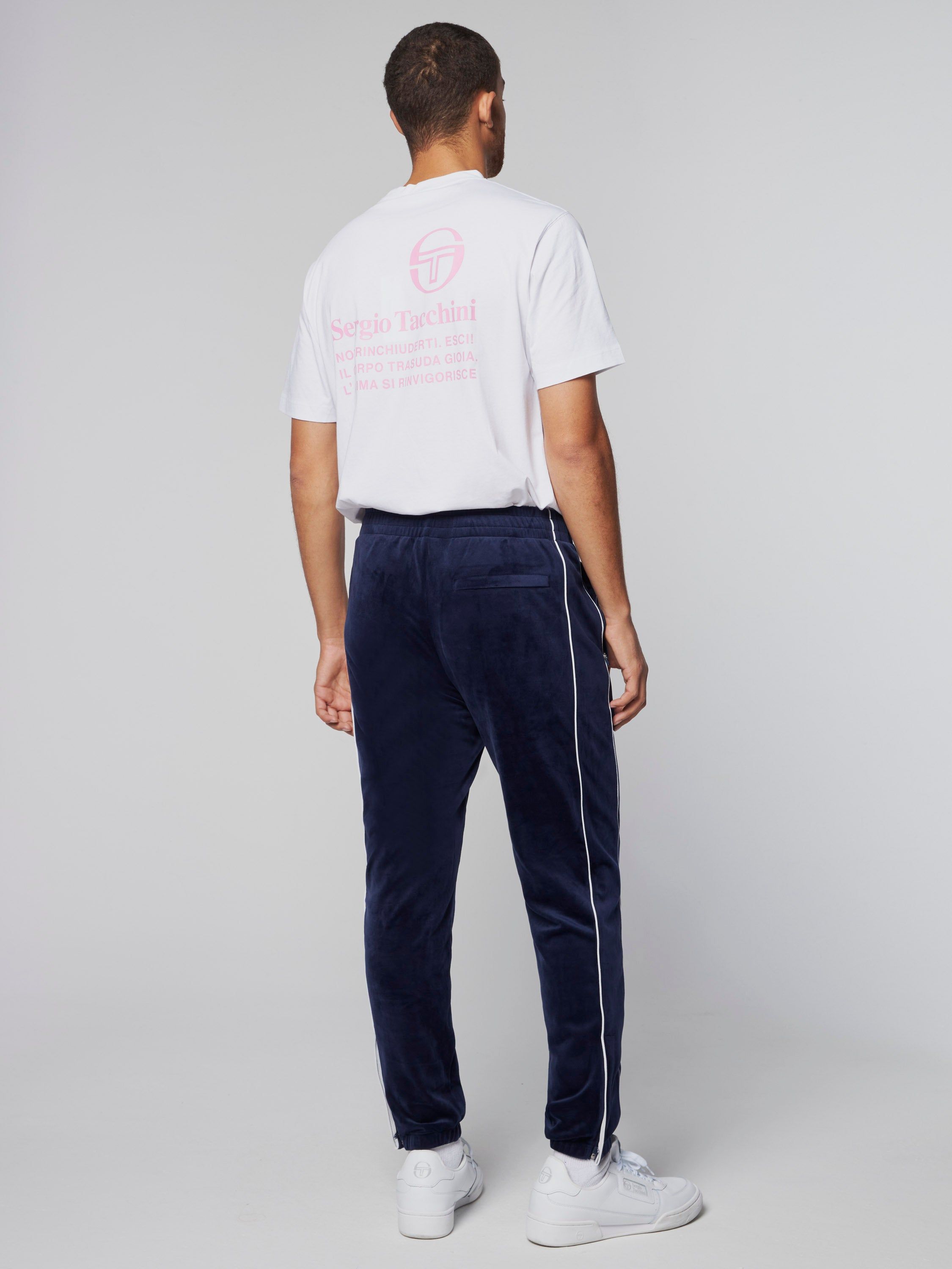 Sovana Velour Track Pant- Maritime Blue sold by Sergio Tacchini product image thumbnail 3