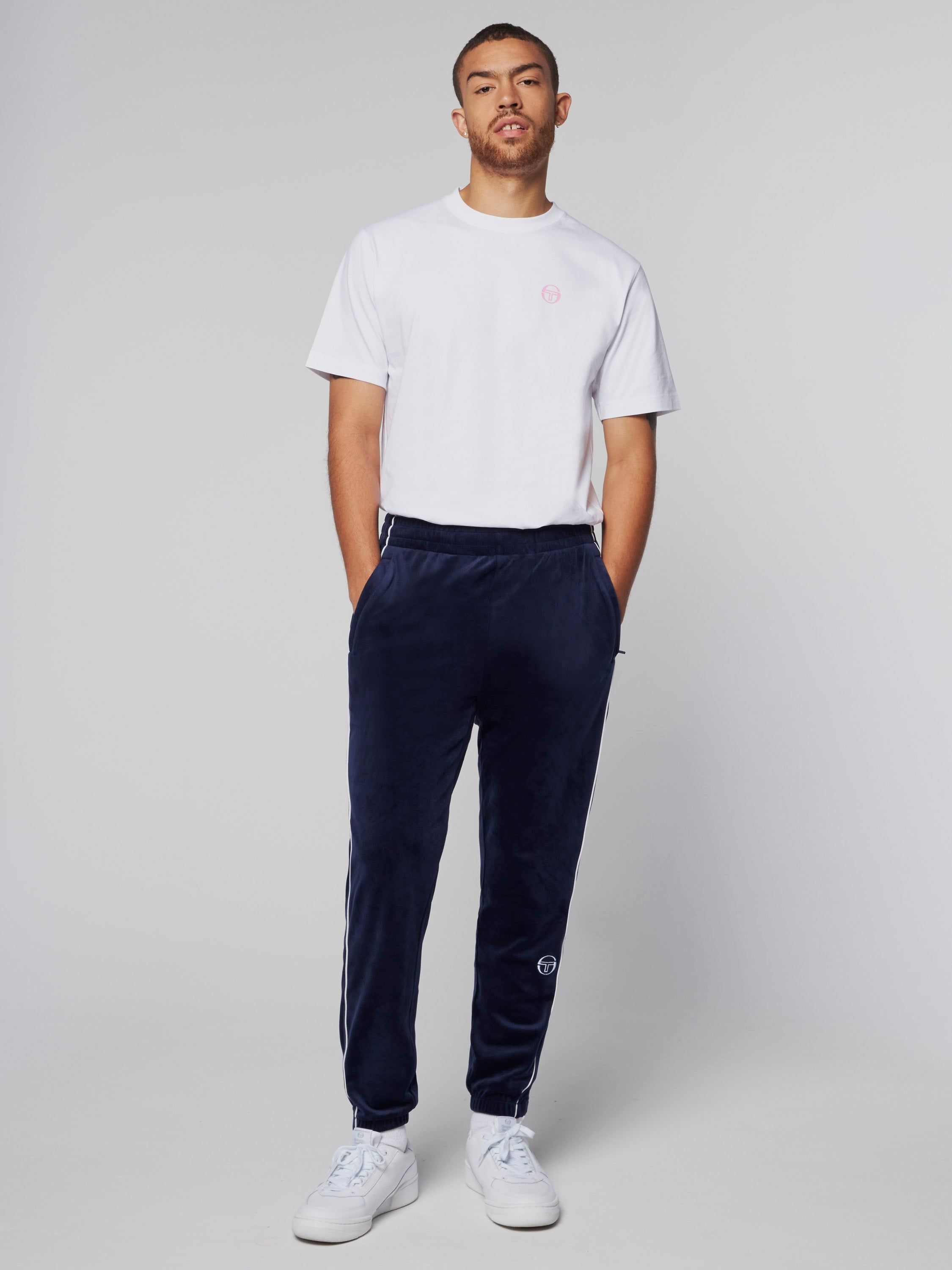 Sovana Velour Track Pant- Maritime Blue sold by Sergio Tacchini product image thumbnail 2