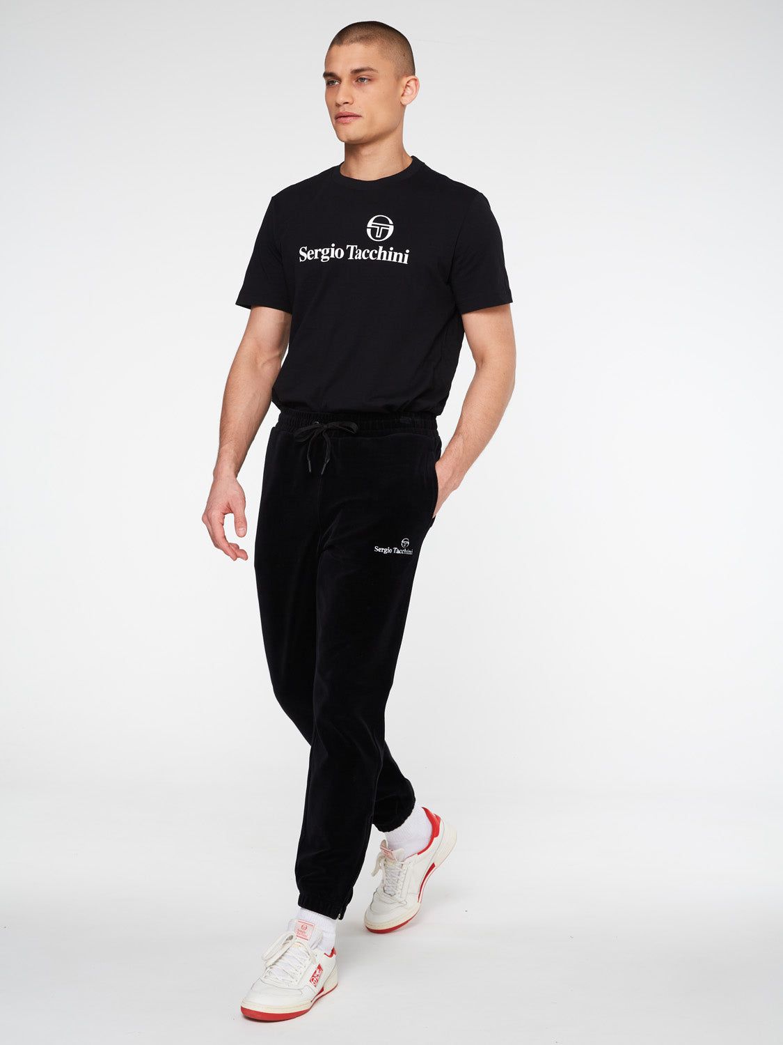 Scopeto Velour Sweatpants-Black sold by Sergio Tacchini product image thumbnail 2