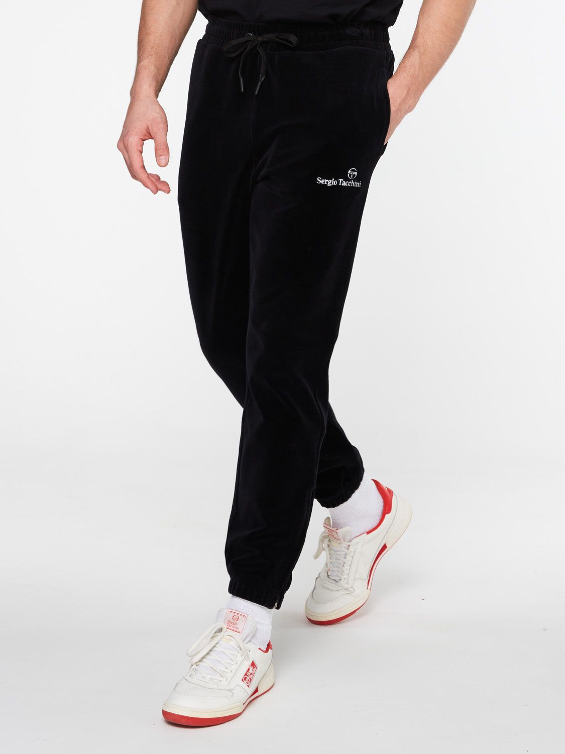 Scopeto Velour Sweatpants-Black sold by Sergio Tacchini