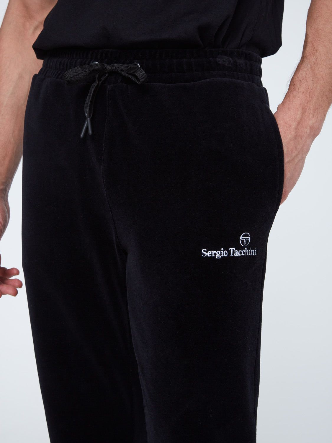 Scopeto Velour Sweatpants-Black sold by Sergio Tacchini product image thumbnail 5