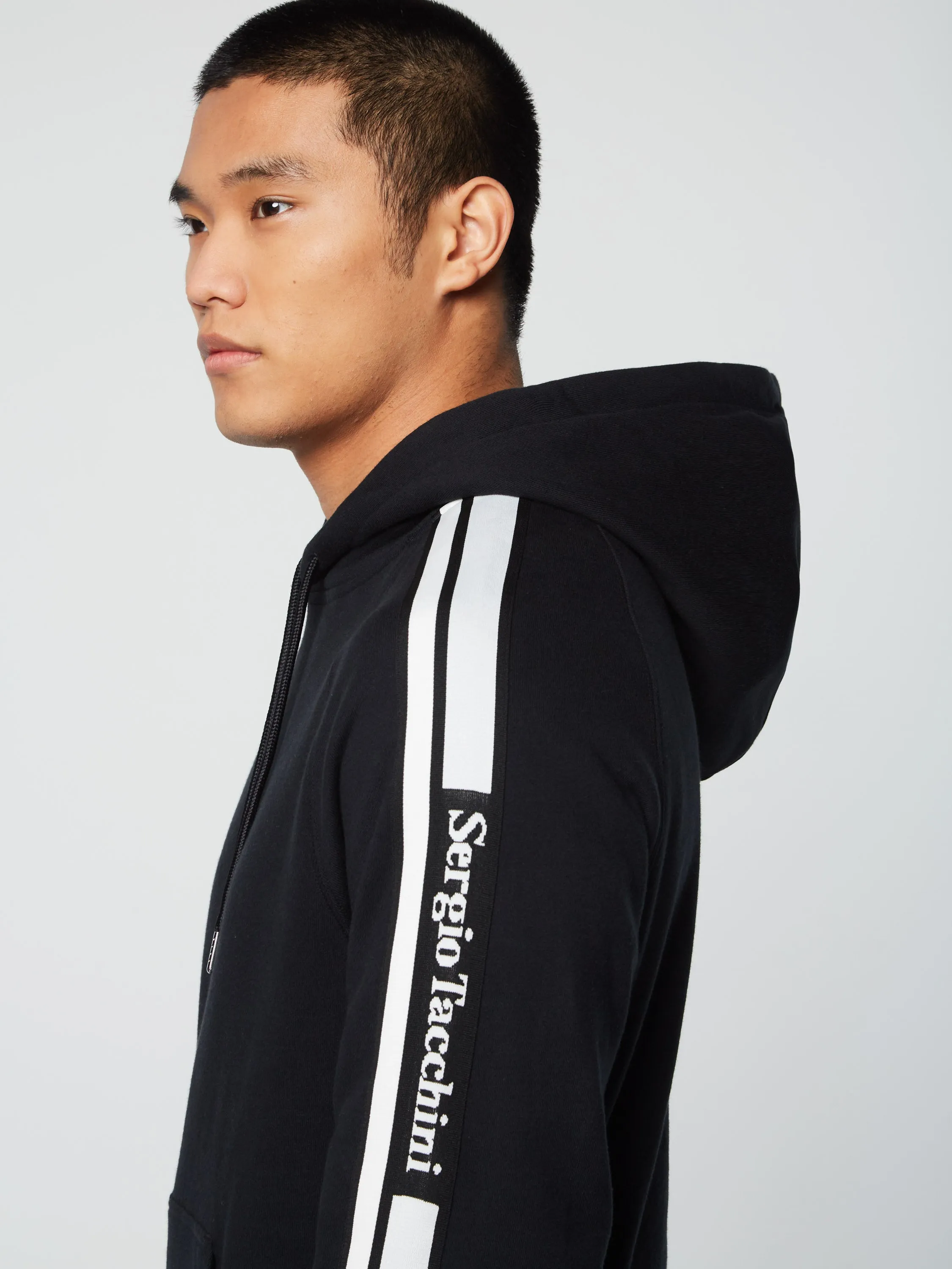 Pereto Tape Hoodie- Black Beauty sold by Sergio Tacchini product image thumbnail 5