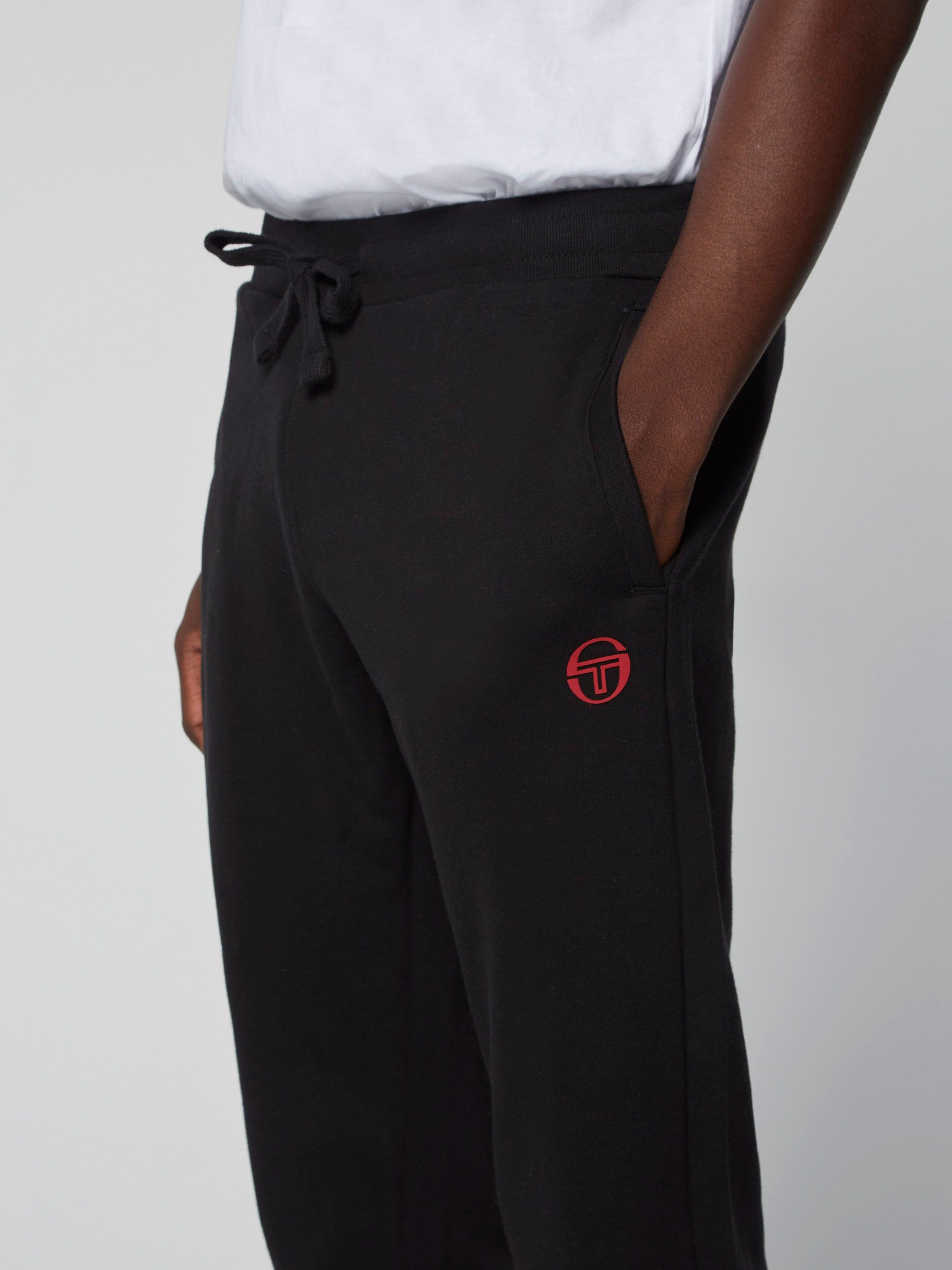 Nizard Sweatpants- Black/ Tango Red sold by Sergio Tacchini product image thumbnail 5