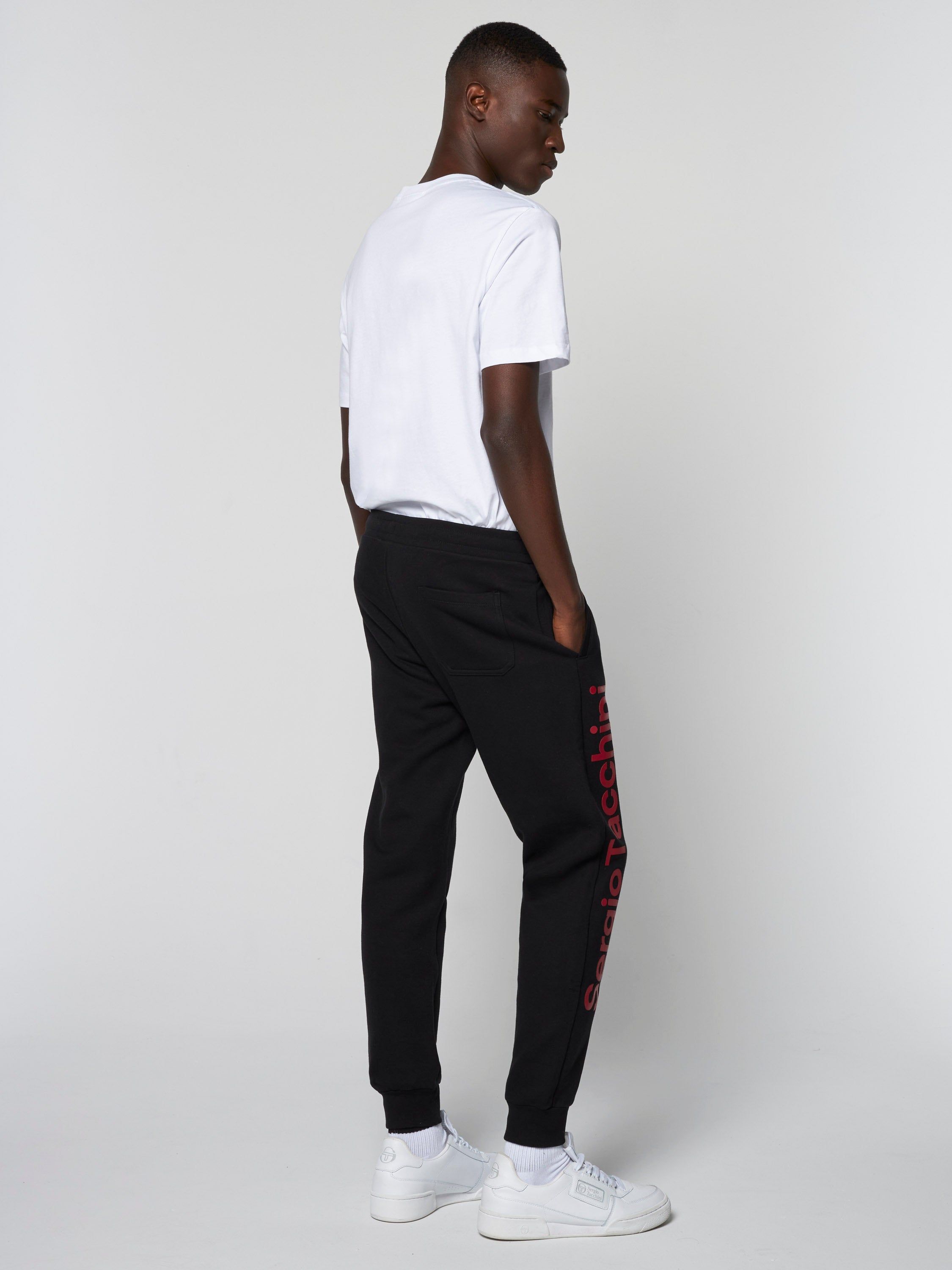 Nizard Sweatpants- Black/ Tango Red sold by Sergio Tacchini product image thumbnail 3