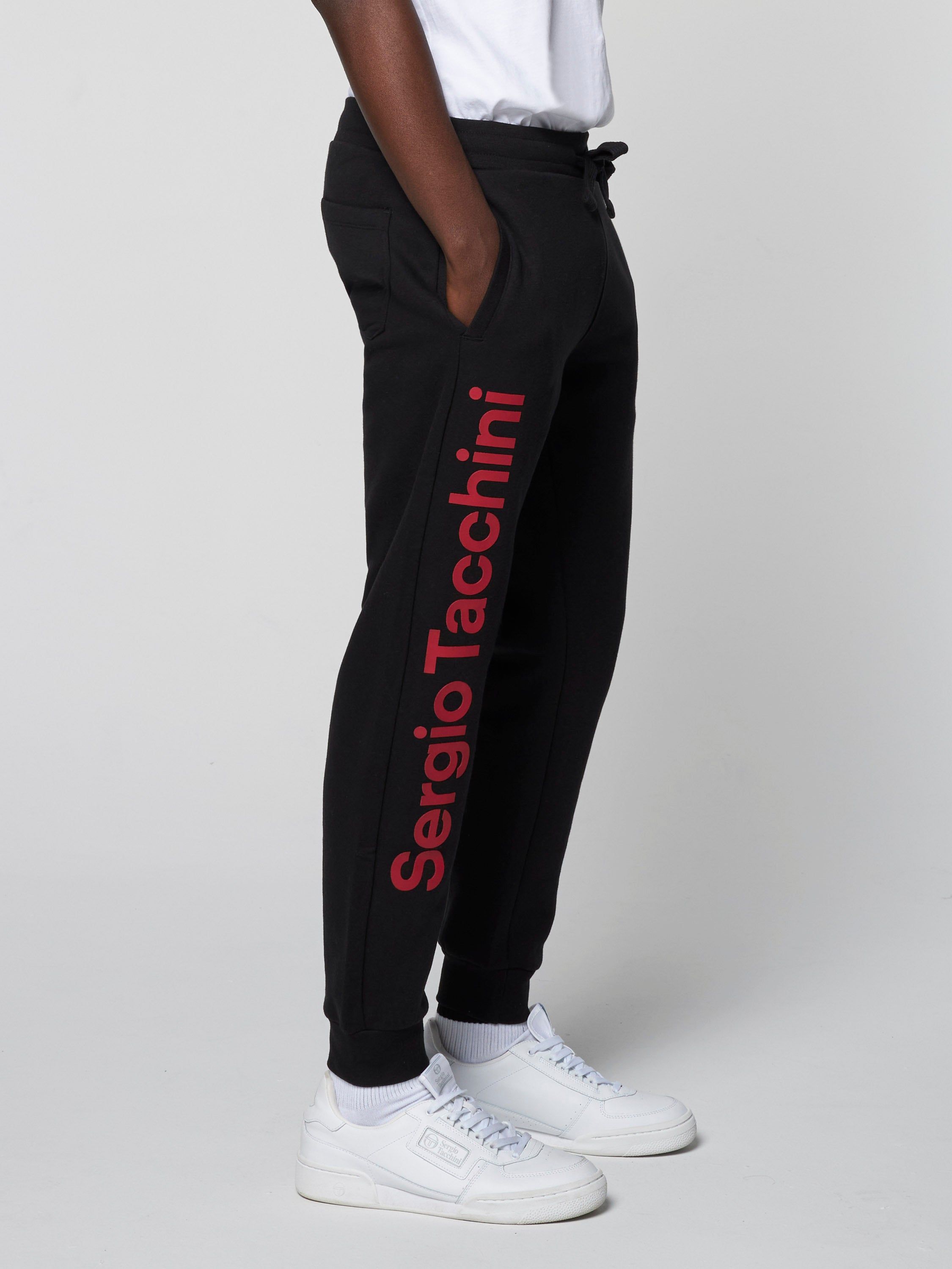 Nizard Sweatpants- Black/ Tango Red sold by Sergio Tacchini