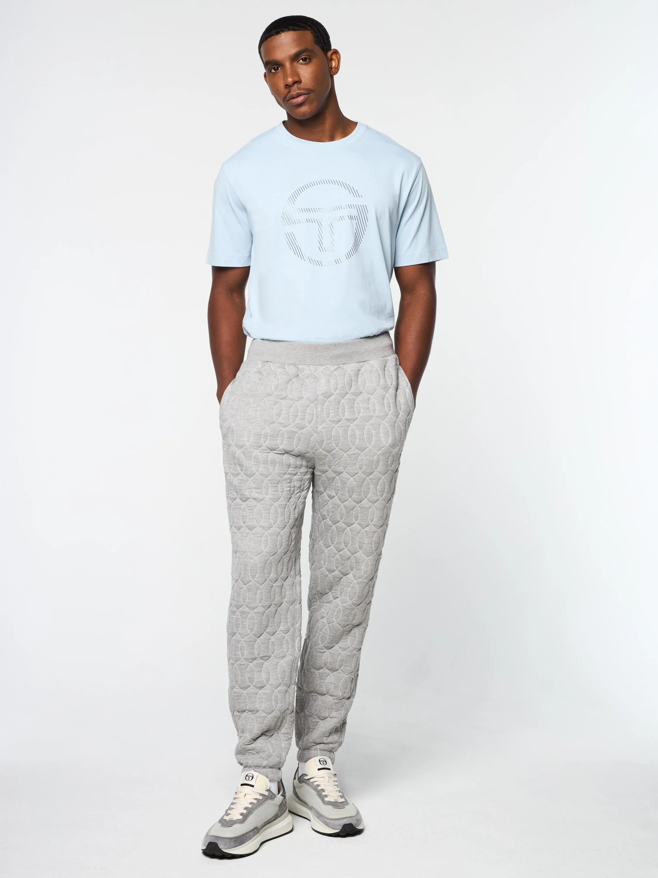 Aversa Quilted Sweatpant- Light Heather Grey sold by Sergio Tacchini product image thumbnail 2
