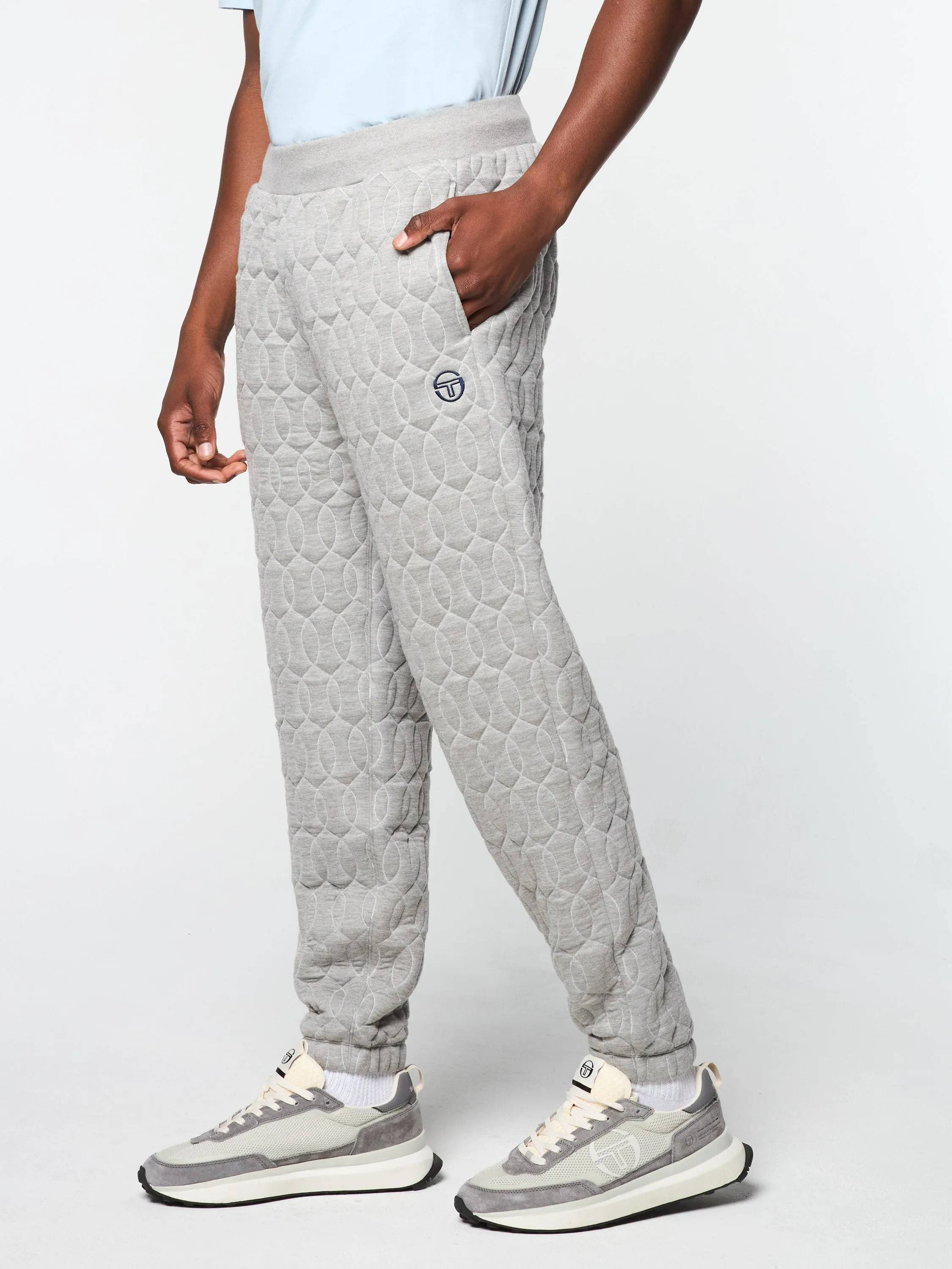 Aversa Quilted Sweatpant- Light Heather Grey sold by Sergio Tacchini product image thumbnail 4