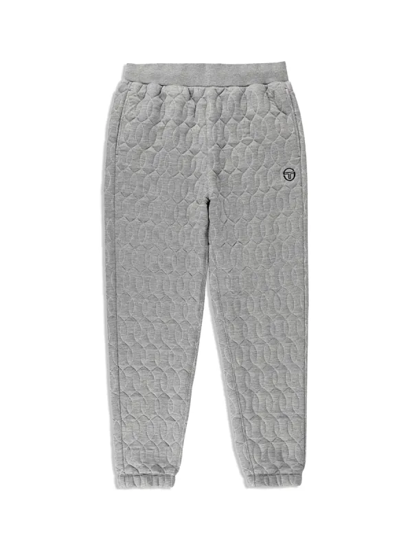 Aversa Quilted Sweatpant- Light Heather Grey sold by Sergio Tacchini