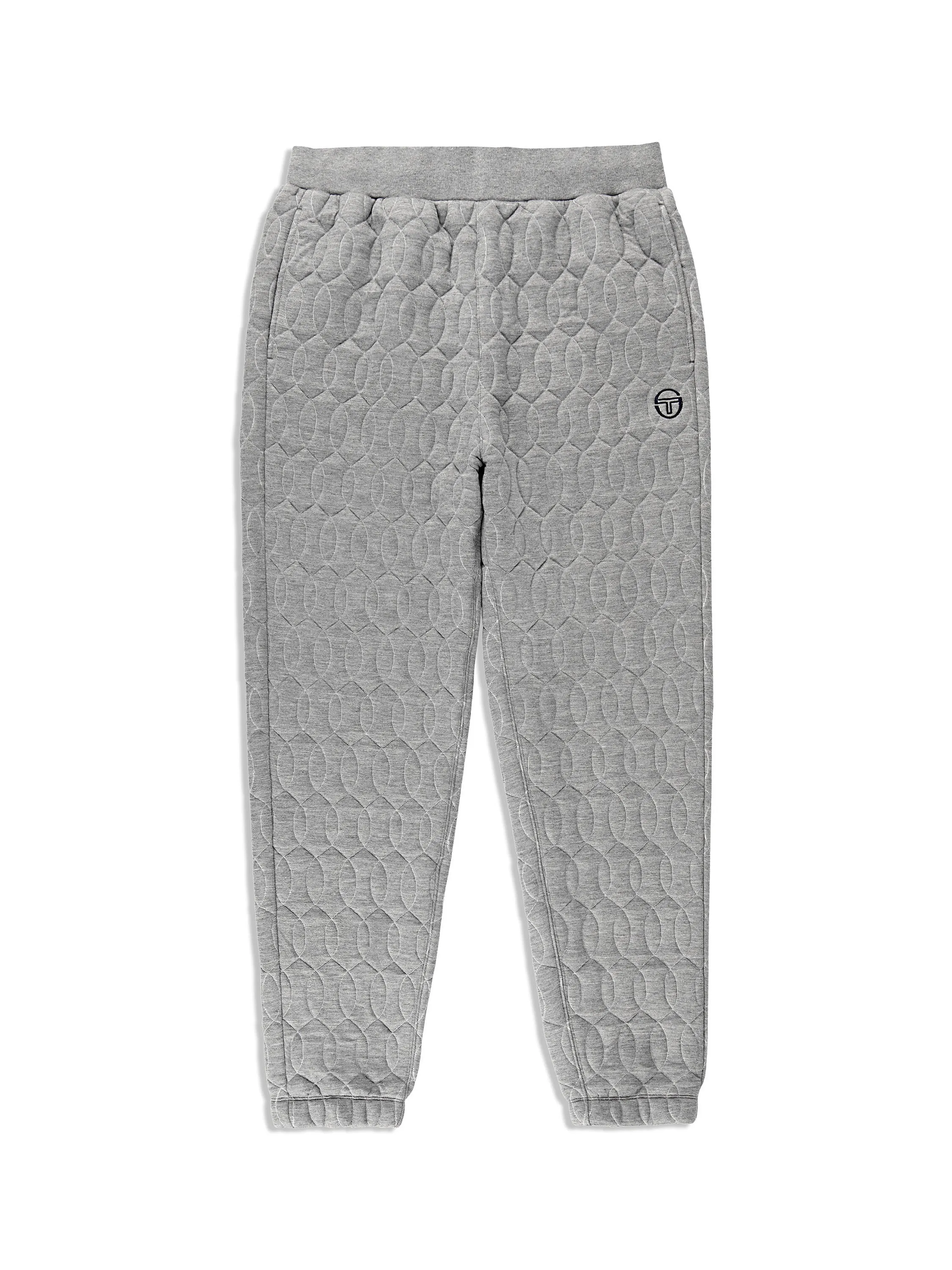 Aversa Quilted Sweatpant- Light Heather Grey sold by Sergio Tacchini
